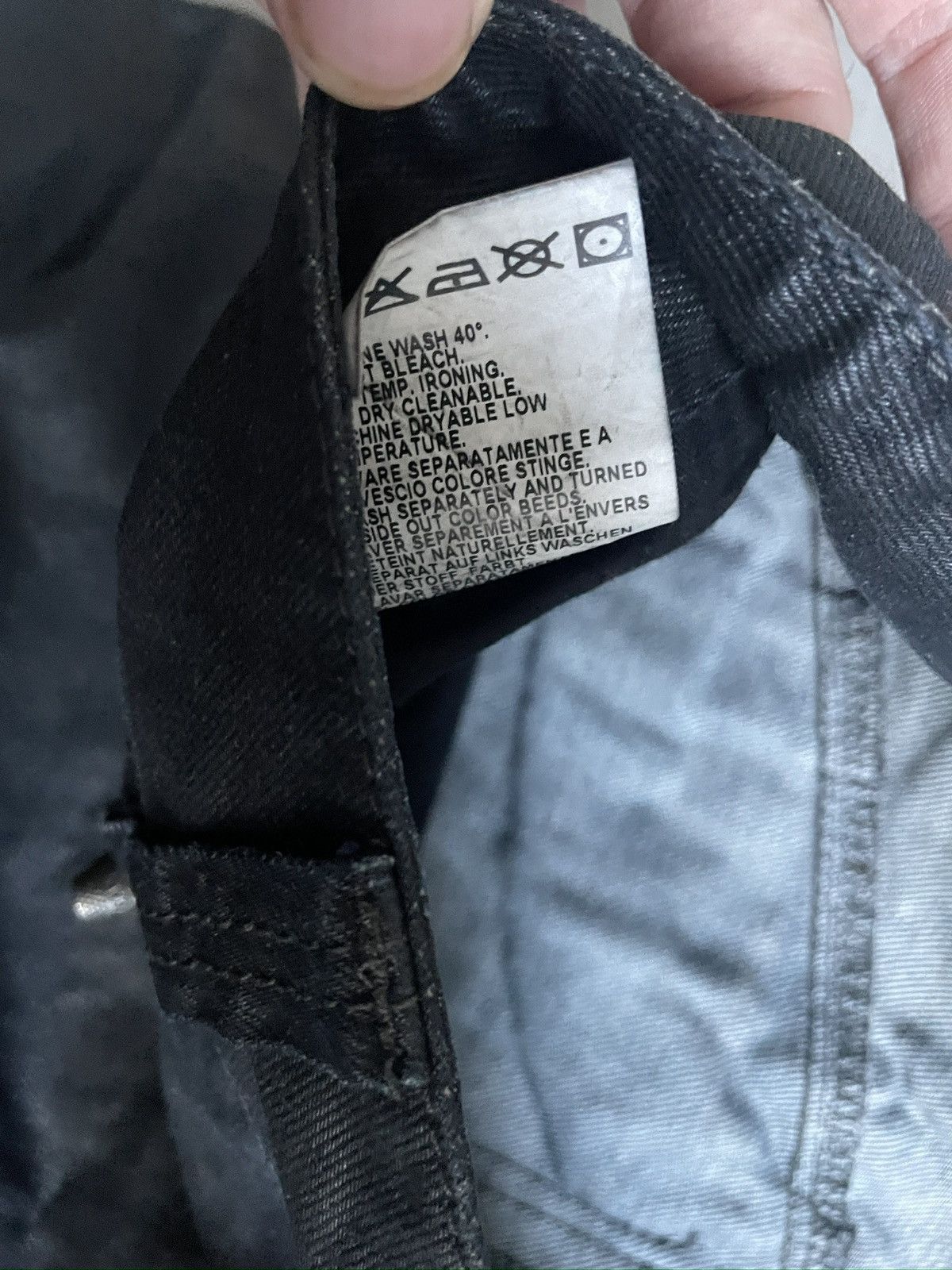 Vintage Jean Paul Gaultier Black Waxed Biker Jeans