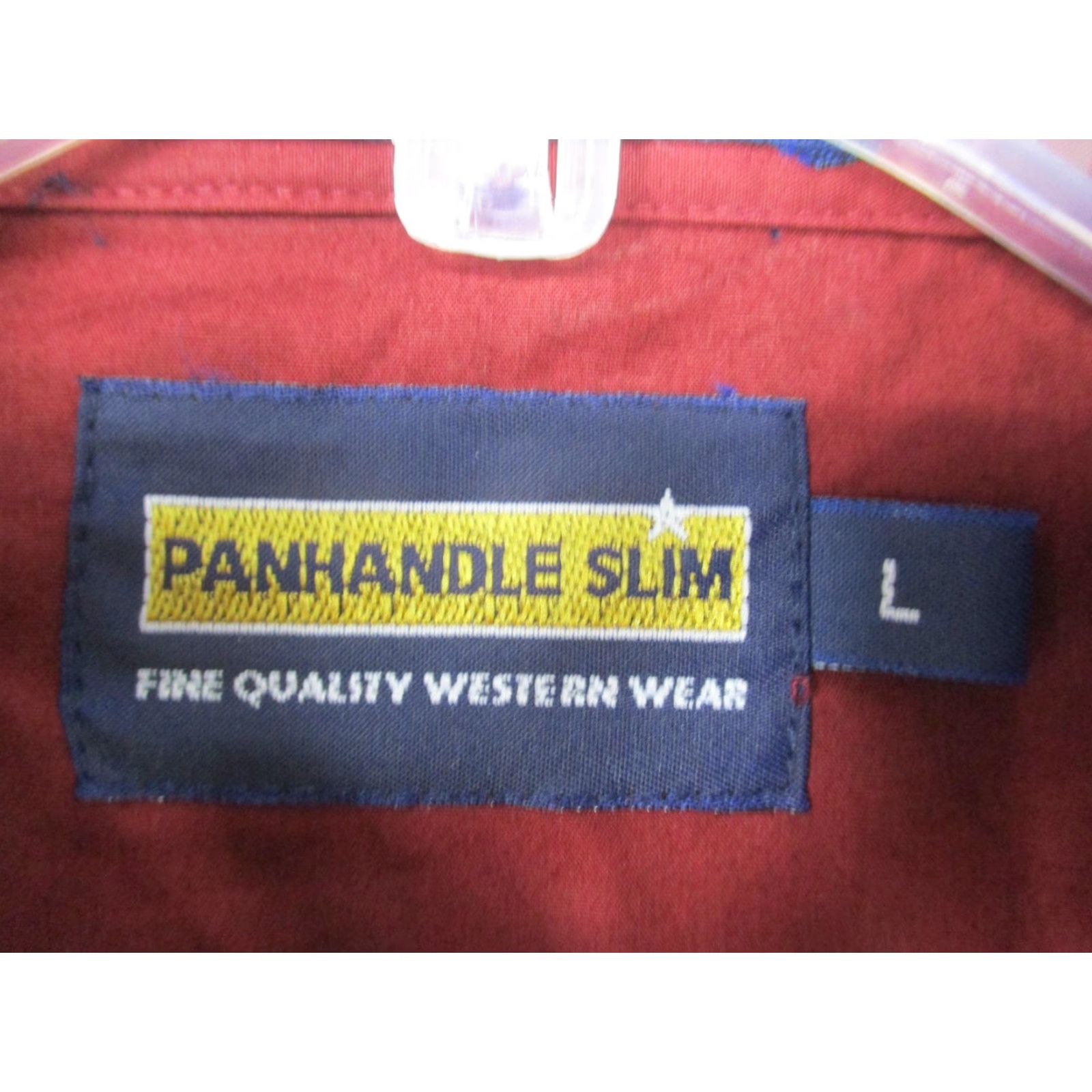 Vintage Panhandle Slim Shirt Mens Large Red Western Pearl Snap Embroidered Cowboy Ranch Size US L / EU 52-54 / 3 - 4 Thumbnail