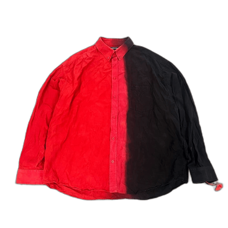 Balenciaga balenciaga dual color button-up shirt Size US M / EU 48-50 / 2 - 1 Thumbnail