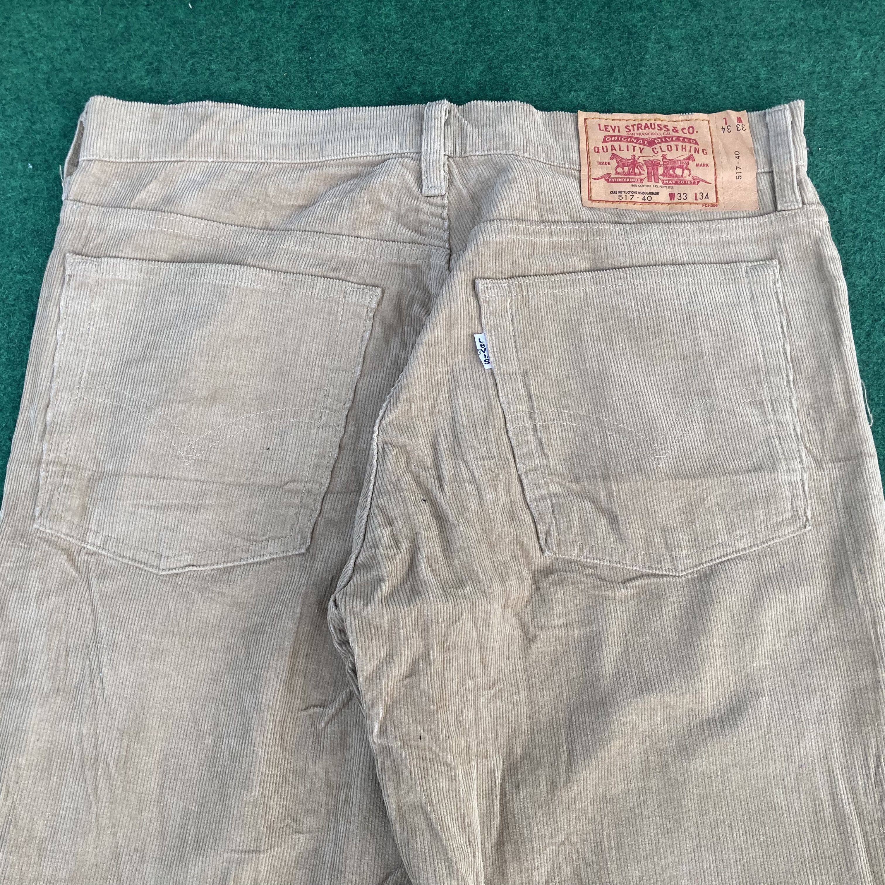 Levi's × Vintage Vtg Levis 517 Denim Corduroy Sz 32 Flare Bootcut Jeans Size US 32 / EU 48 - 9 Thumbnail