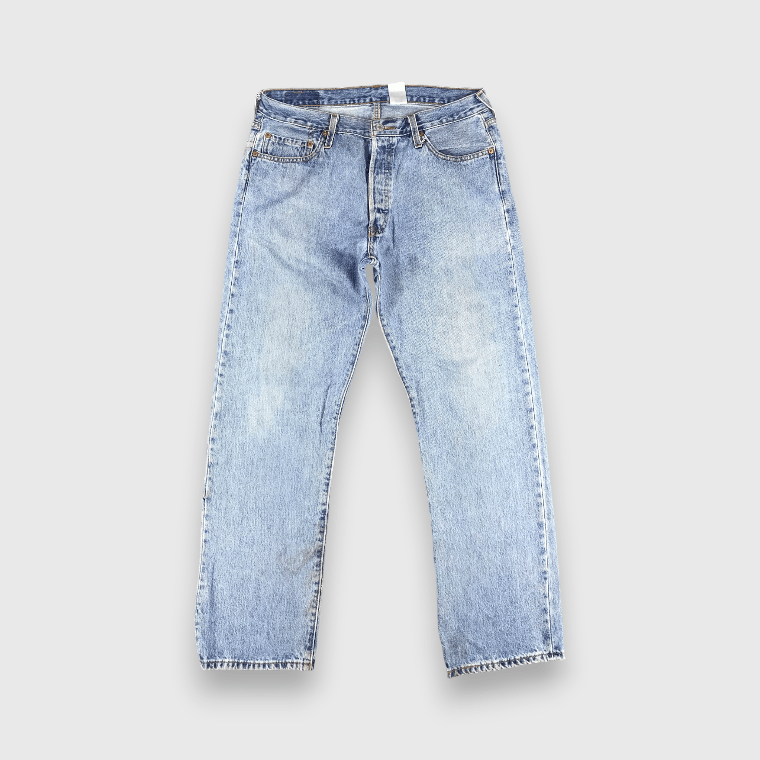 Levi's 90s Vintage Blue Wash Levis 501 Jeans-J1468 Size US 35 - 1 Thumbnail