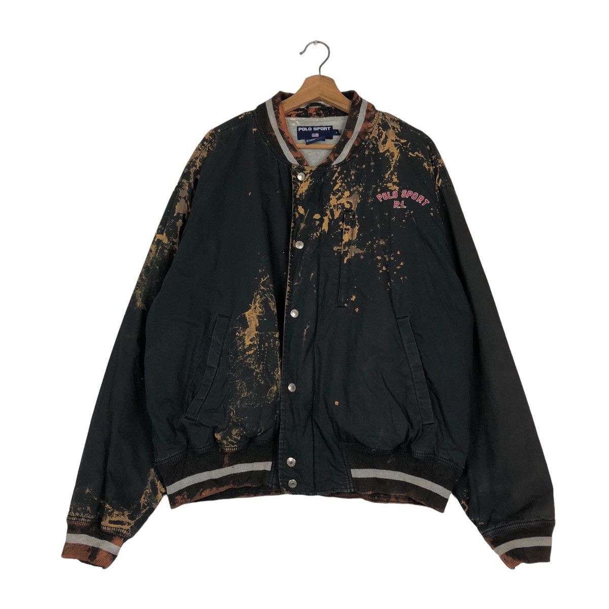 Japanese Brand 🔥Vintage Bomber Jacket Polo Sport Ralph Lauren Acid Wash Size US L / EU 52-54 / 3 - 1 Thumbnail