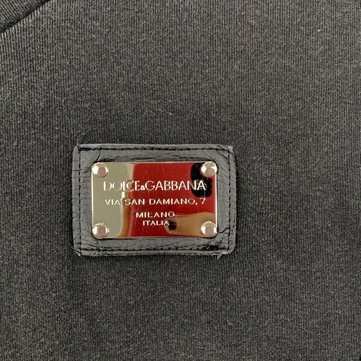 Dolce & Gabbana DOLCE & GABBANA D&G Italy Patch Plate Leather Short Shirt Size US S / EU 44-46 / 1 - 3 Thumbnail