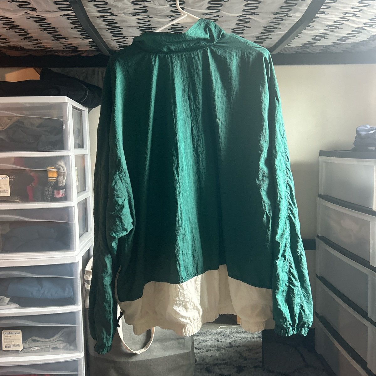 Nike Nike Vintage 90s Windbreaker Green and White, Size XXL Size US XXL / EU 58 / 5 - 6 Thumbnail
