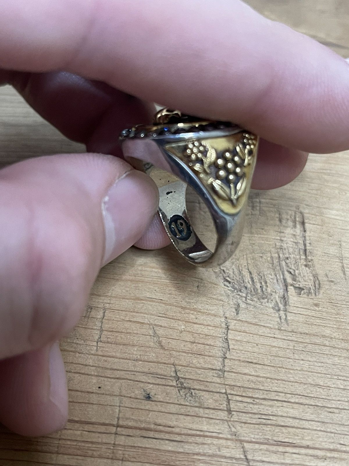 Alexander McQueen Alexander McQueen Two Tone Skeleton Ring Size ONE SIZE - 5 Thumbnail