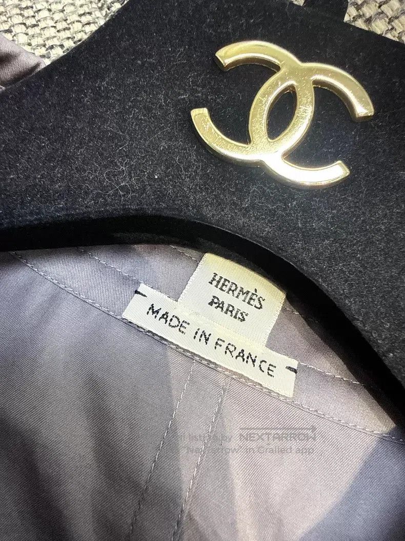 Hermes Hermes Gray Long Drawstring Waist Dress Coat Size XS / US 0-2 / IT 36-38 - 5 Thumbnail