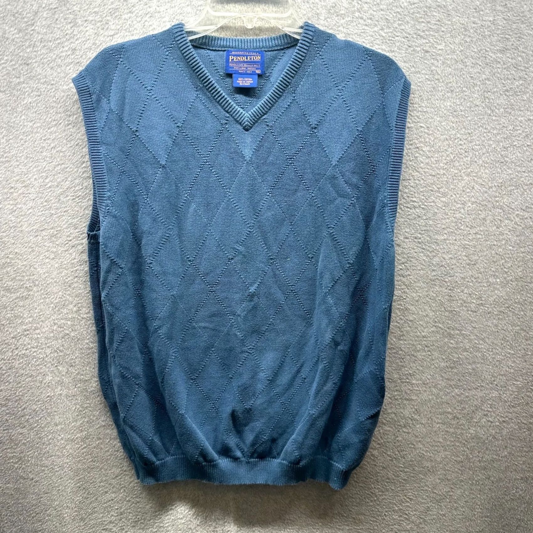 Pendleton New title: Vintage Pendleton Vest Sweater XL Womens - 90s Style - Cotton Knit - Blue Size XL / US 12-14 / IT 48-50 - 2 Thumbnail