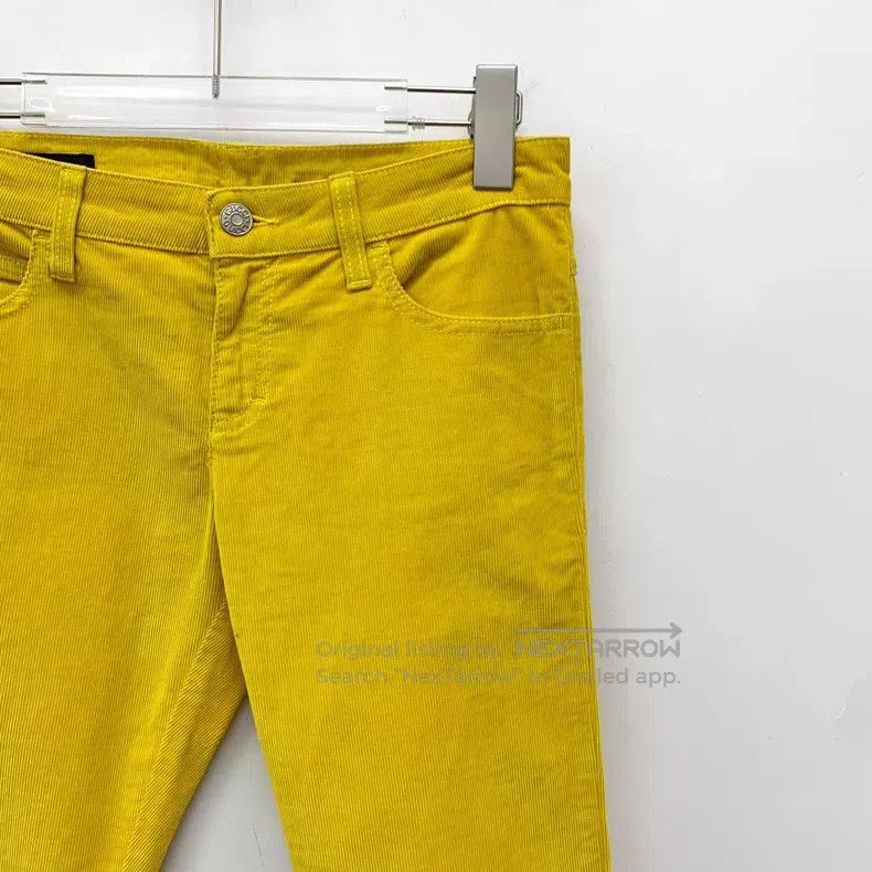 Gucci Gucci Yellow cotton casual trousers Size 25" / US 0 / IT 36 - 3 Thumbnail