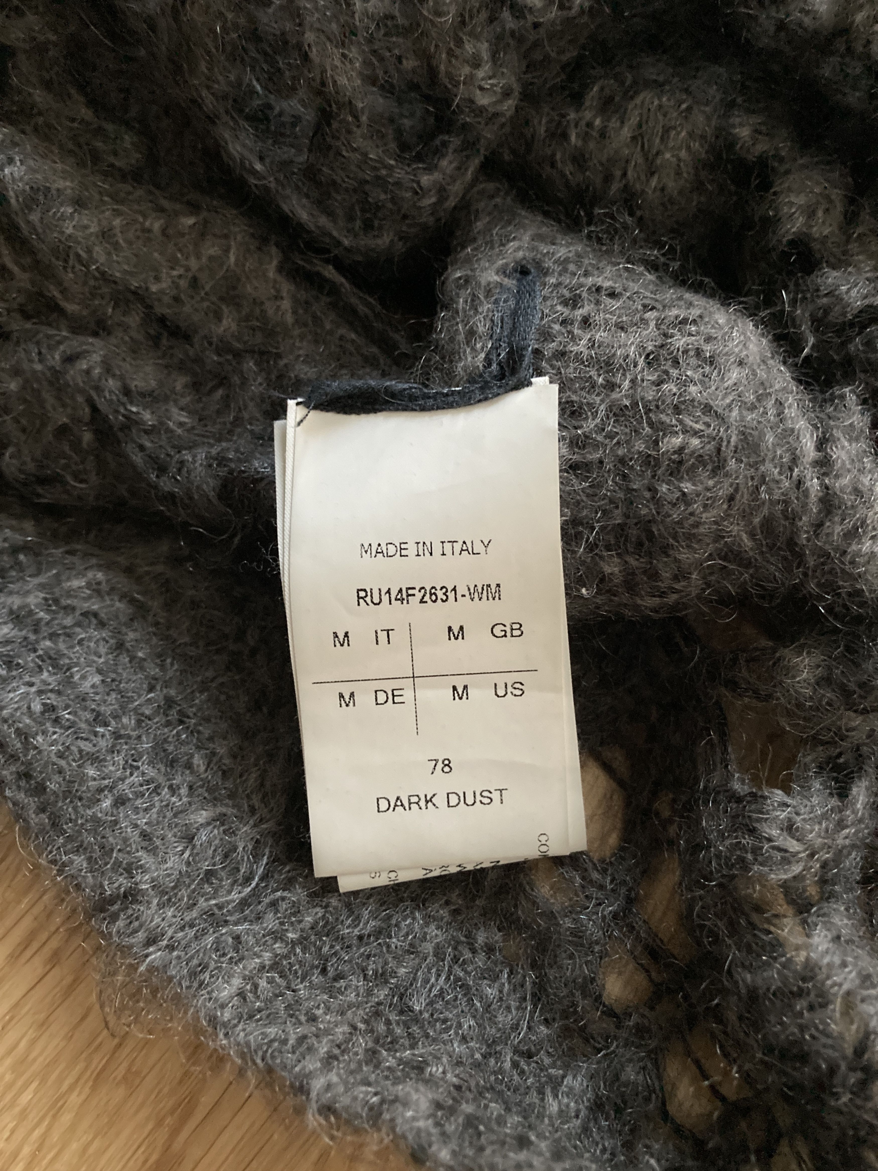 Rick Owens F/W 14 "MOODY" Sample Mohair & Silk Psycho Knit Rick Owens Size US M / EU 48-50 / 2 - 21 Thumbnail