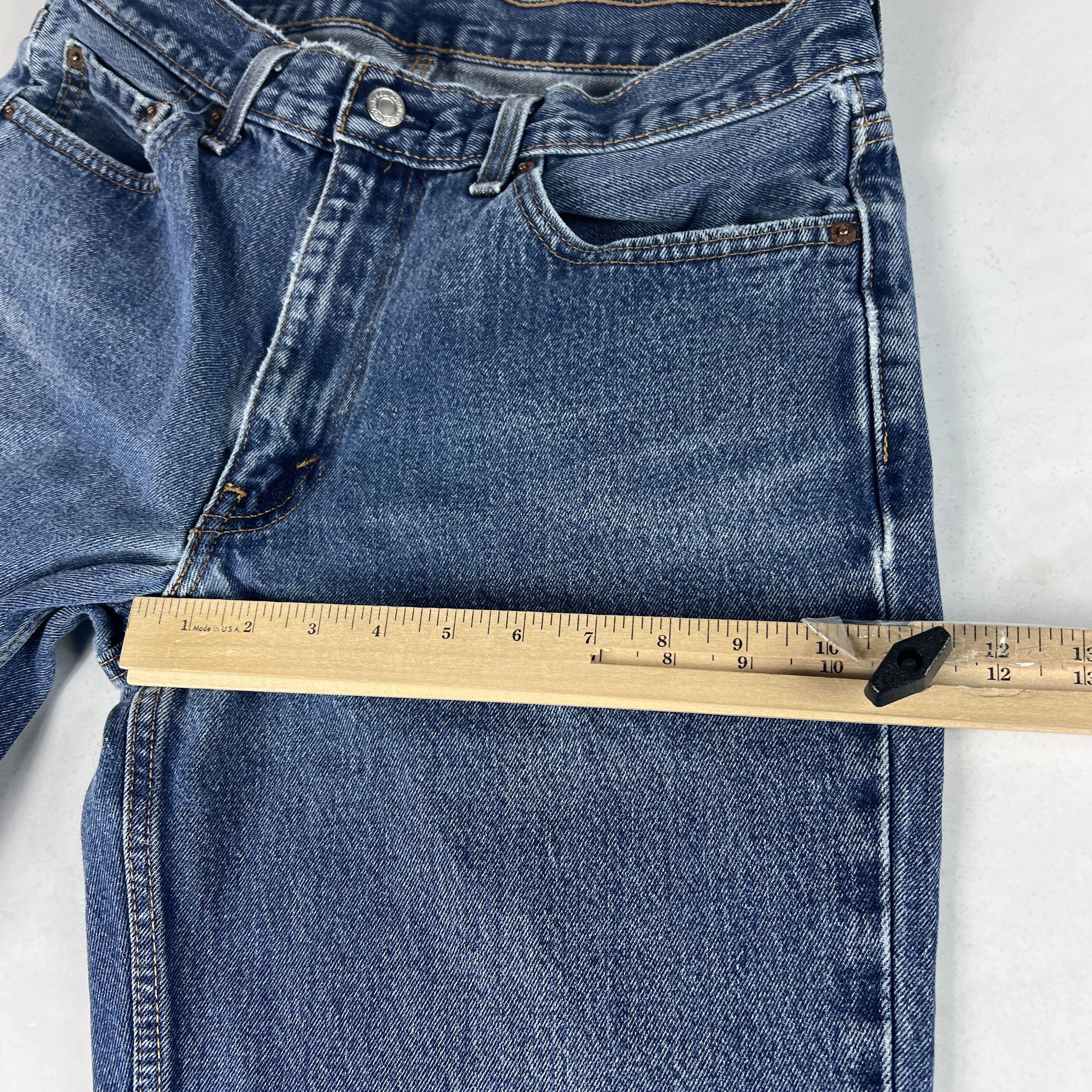 Levi's Levi's Jeans 550 Relaxed Fit Straight Leg Blue Denim Size US 33 - 21 Thumbnail