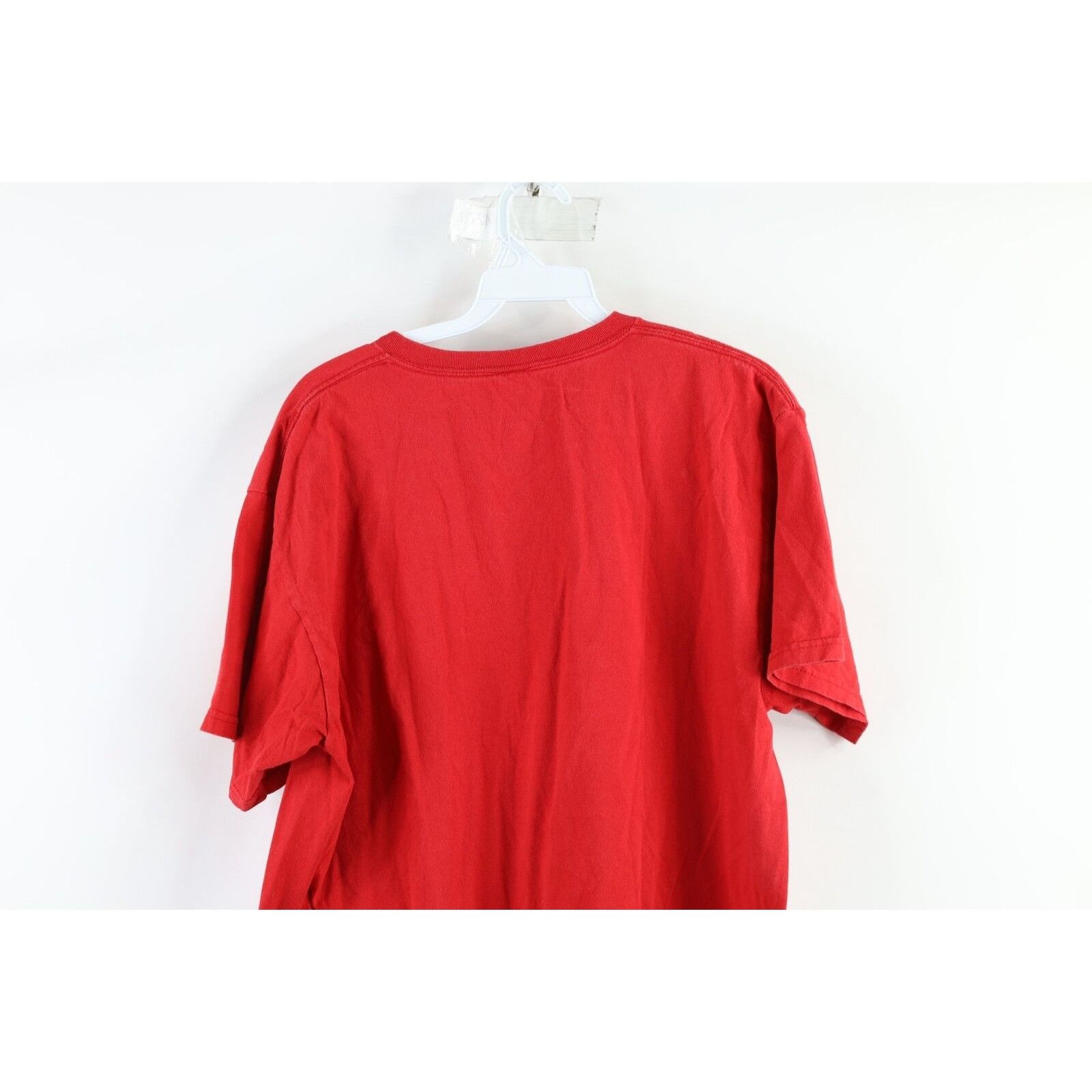 Vintage Vintage 90s Faded Spell Out Detroit Red Wings Hockey T-Shirt Size US M / EU 48-50 / 2 - 6 Thumbnail