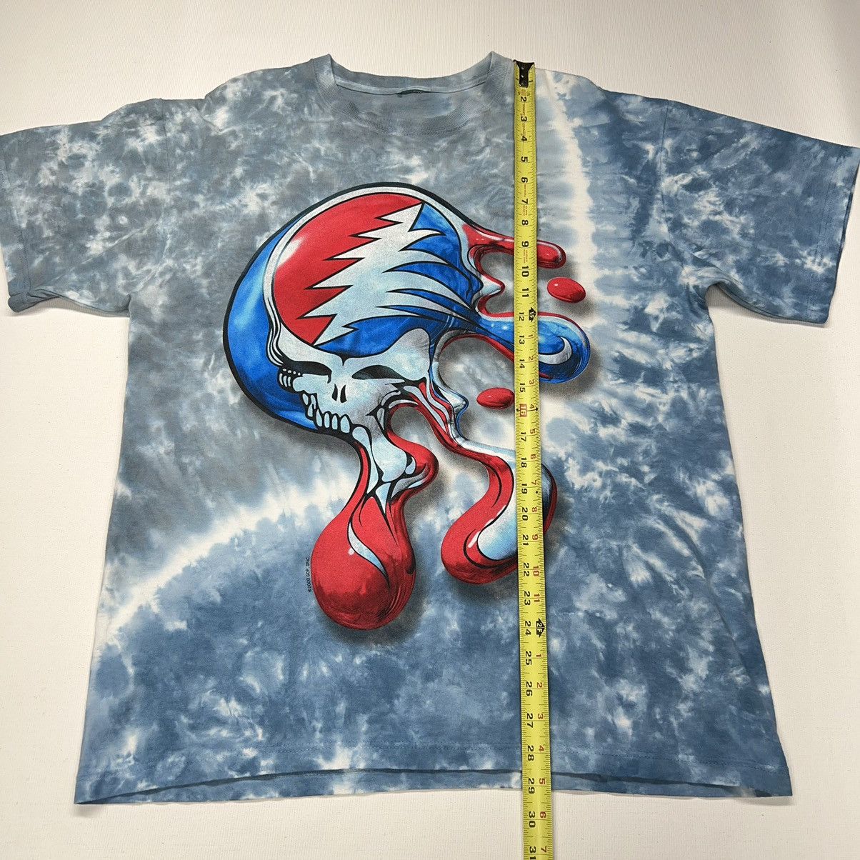 Band Tees × Grateful Dead × Vintage VTG Grateful Dead Tee Shirt Blue Melt Your Face Tye Dye GDP Size US L / EU 52-54 / 3 - 20 Thumbnail