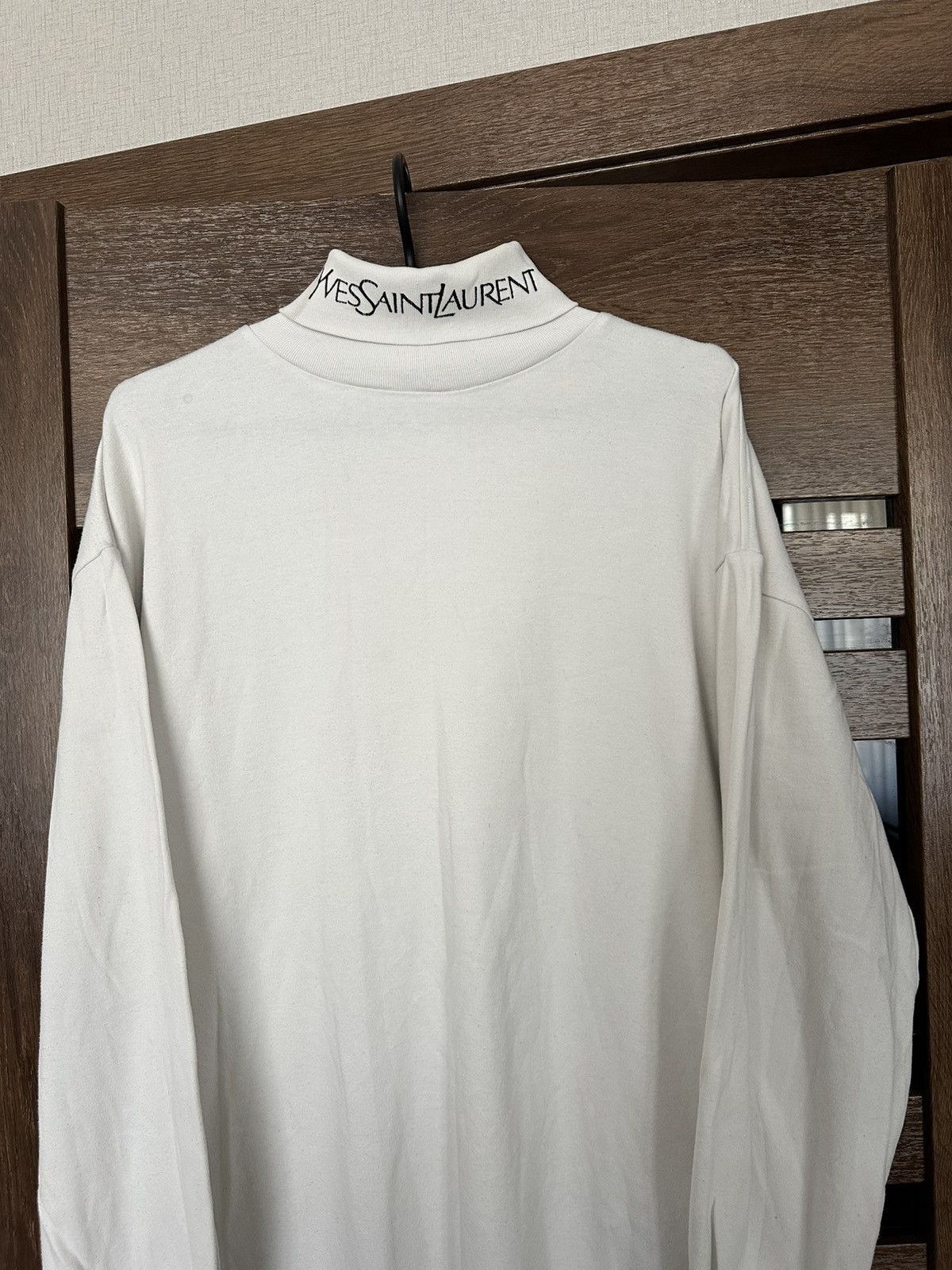 Yves Saint Laurent Yves Saint Laurent YSL Vintage Turtleneck Sweatshirt 90s Size US L / EU 52-54 / 3 - 5 Thumbnail