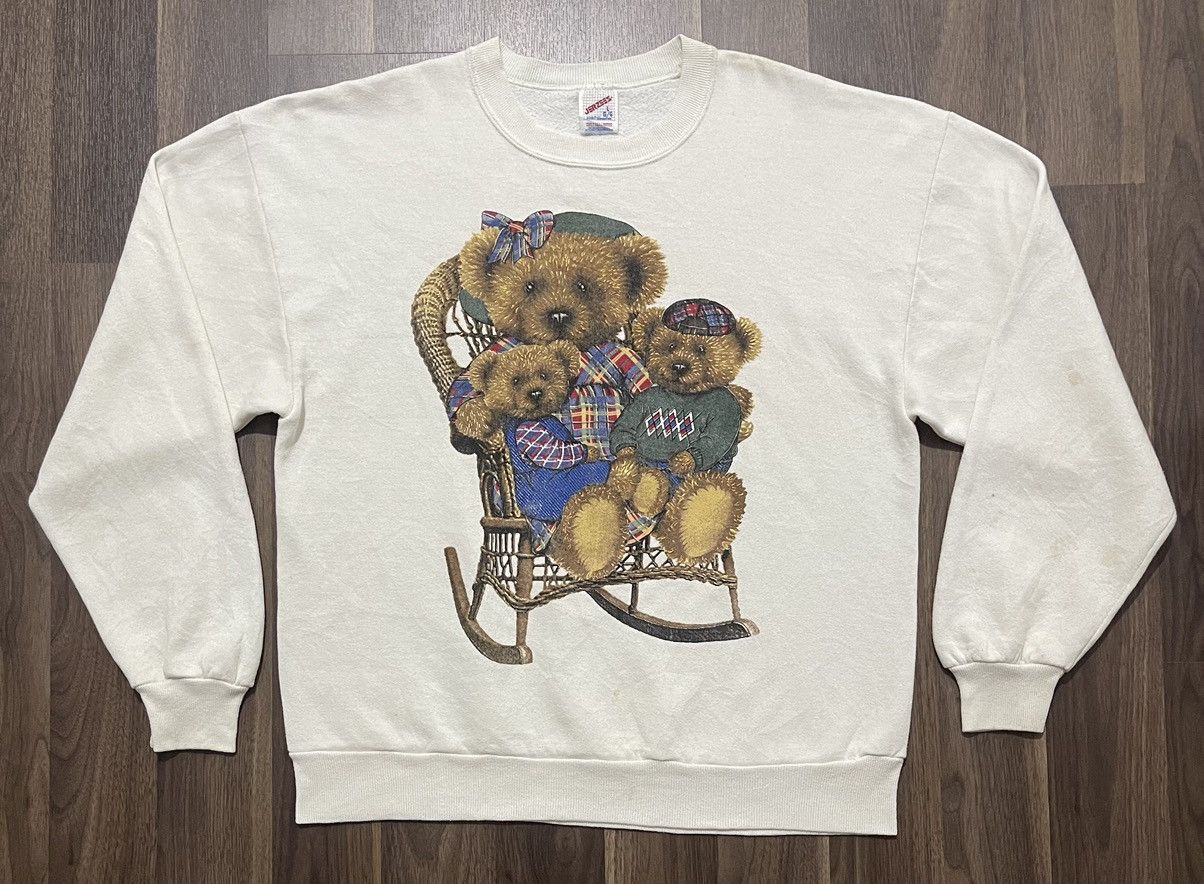 Vintage 90s Vintage Teddy Bear Jumper Size US L / EU 52-54 / 3 - 1 Thumbnail