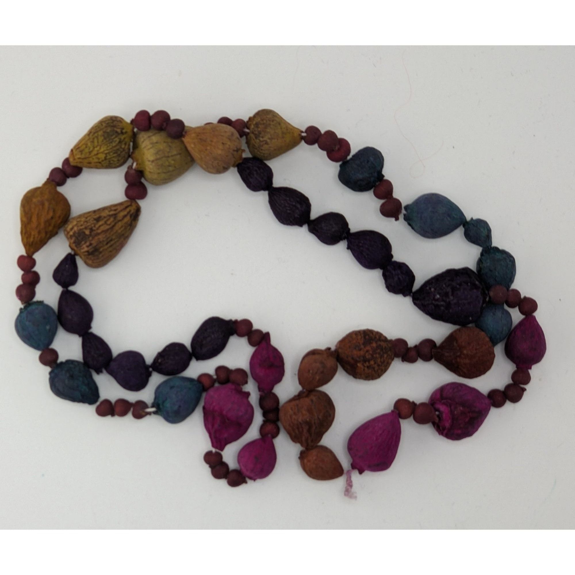Handmade Handmade Rainbow Dyed Seed Bohemian Necklace Size ONE SIZE - 4 Thumbnail