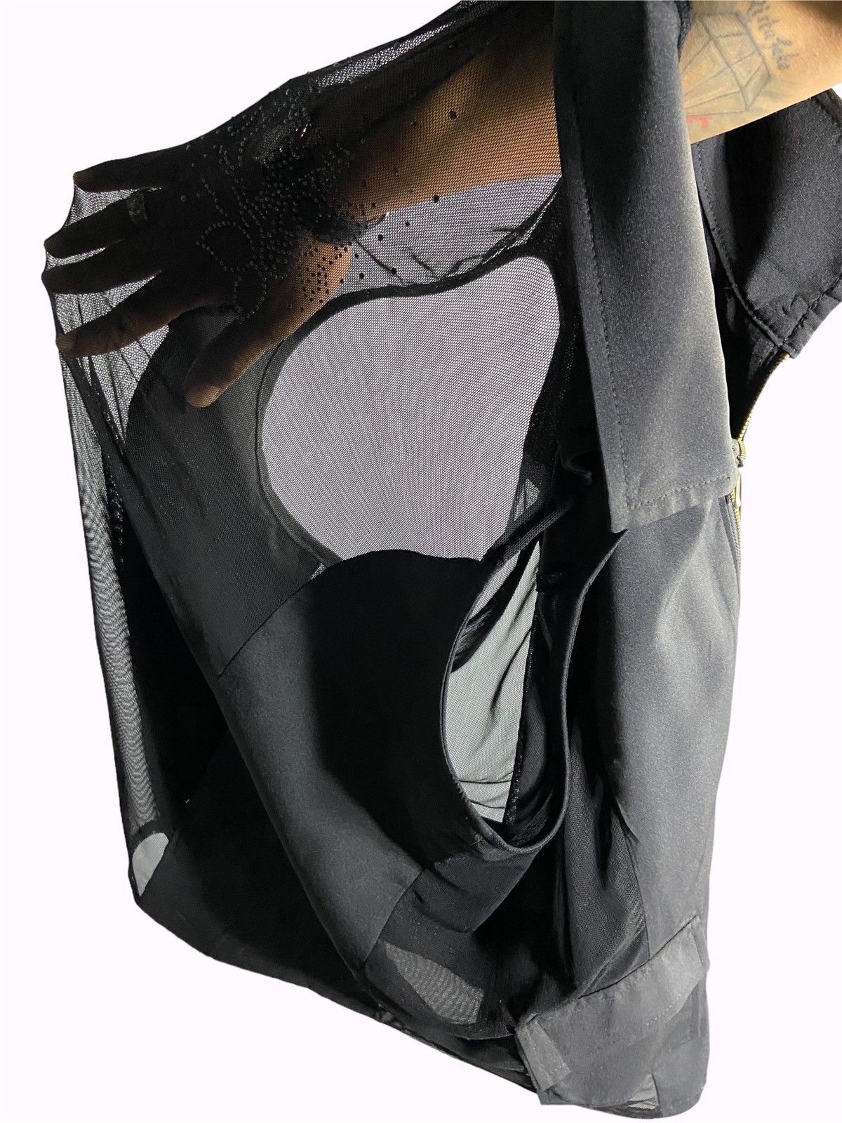 Japanese Brand Vest Blacked Rose Translucent Size US M / EU 48-50 / 2 - 2 Thumbnail