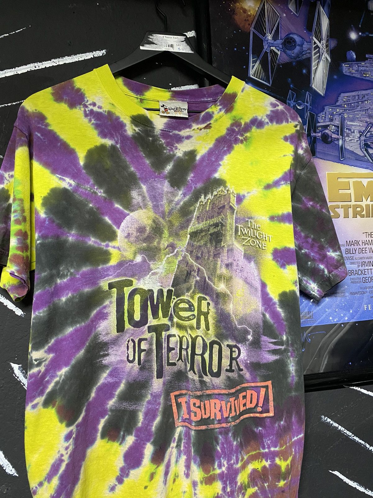 Vintage Vintage Disney Tower of Terror Tiedye Tee Shirt Medium Size US M / EU 48-50 / 2 - 1 Thumbnail