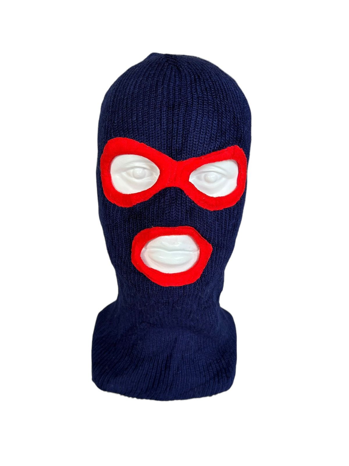 Japanese Brand × Kapital × Vintage Balaclava Masked Japanese Style Knitt Beanie Rare ☠️🎌 Size ONE SIZE - 3 Thumbnail