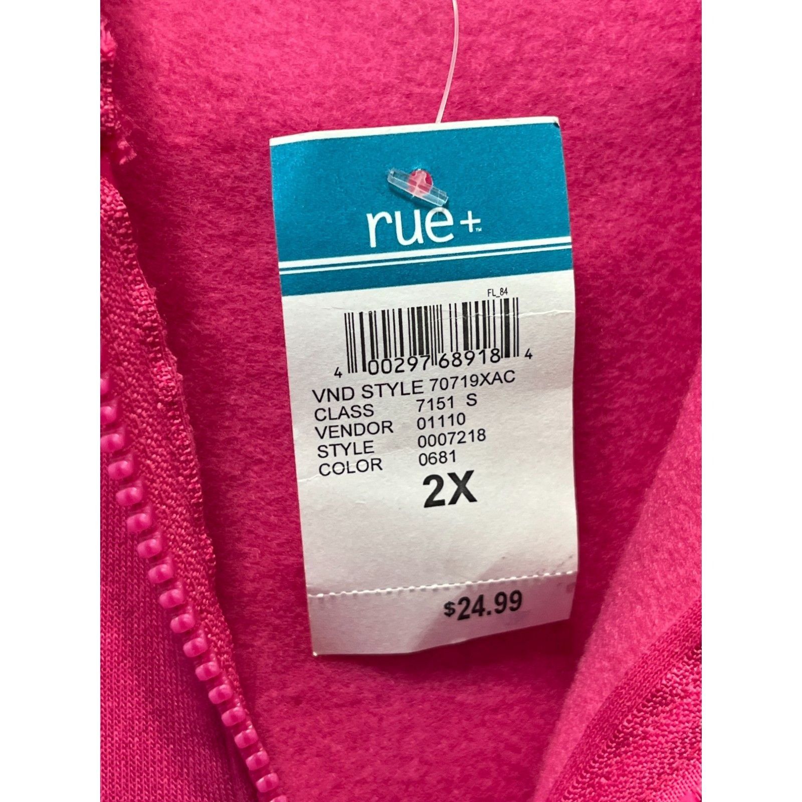 rue21 Rue 21 - Women's Long Sleeve Hooded Sweatshirt - Pink - 2X Size XXL / US 16-18 / IT 52-54 - 8 Thumbnail