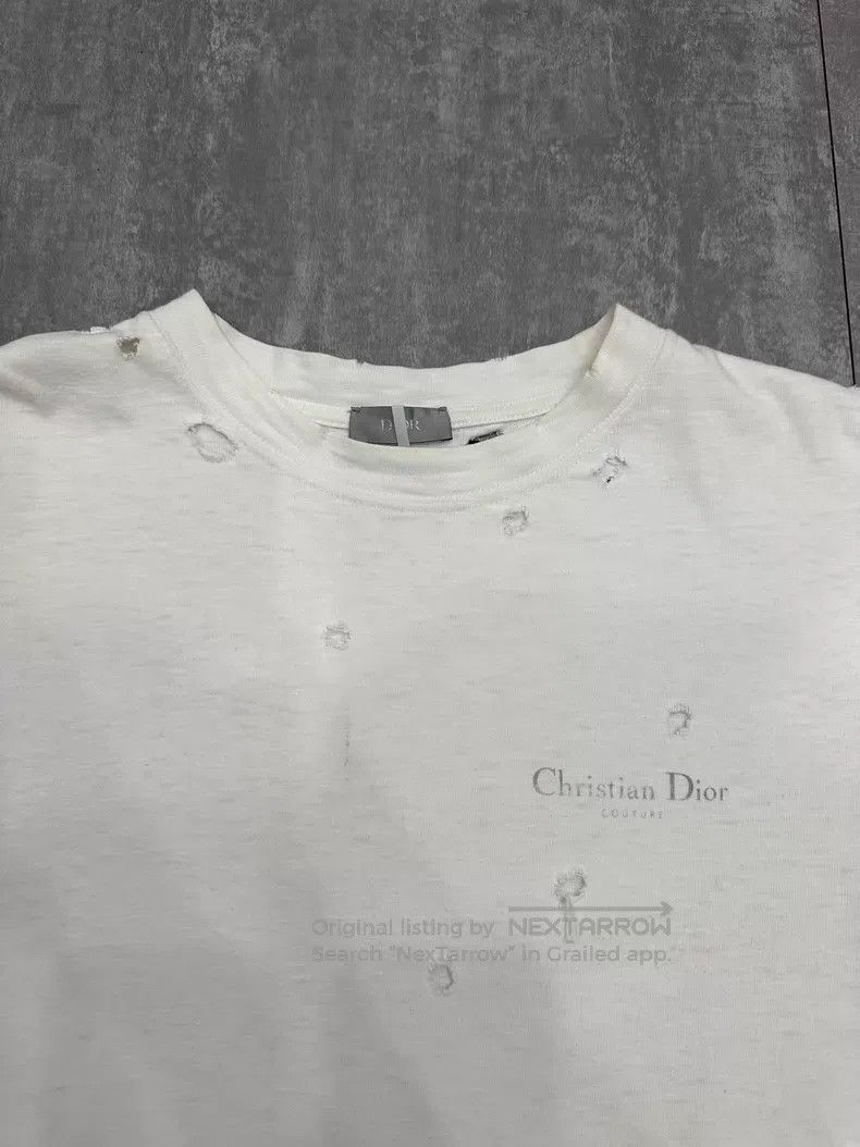 Dior Dior White old hole logo short-sleeved T-shirt Size US S / EU 44-46 / 1 - 3 Thumbnail