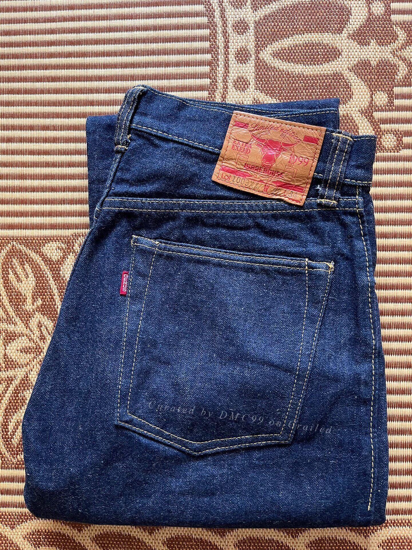 Warehouse & Co. Warehouse 1999 Limited 1003xx Indigo Jeans W28L34 Size US 30 / EU 46 - 1 Thumbnail