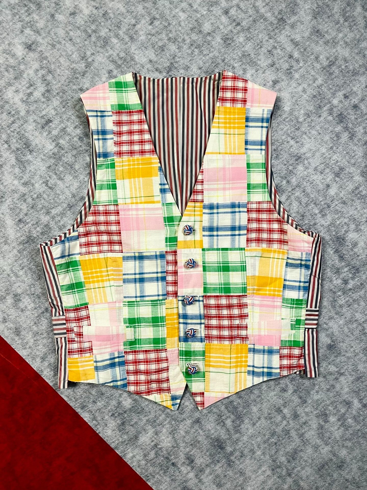 Thom Browne Thom Browne Colorful Patterned Vest Size US M / EU 48-50 / 2 - 1 Thumbnail