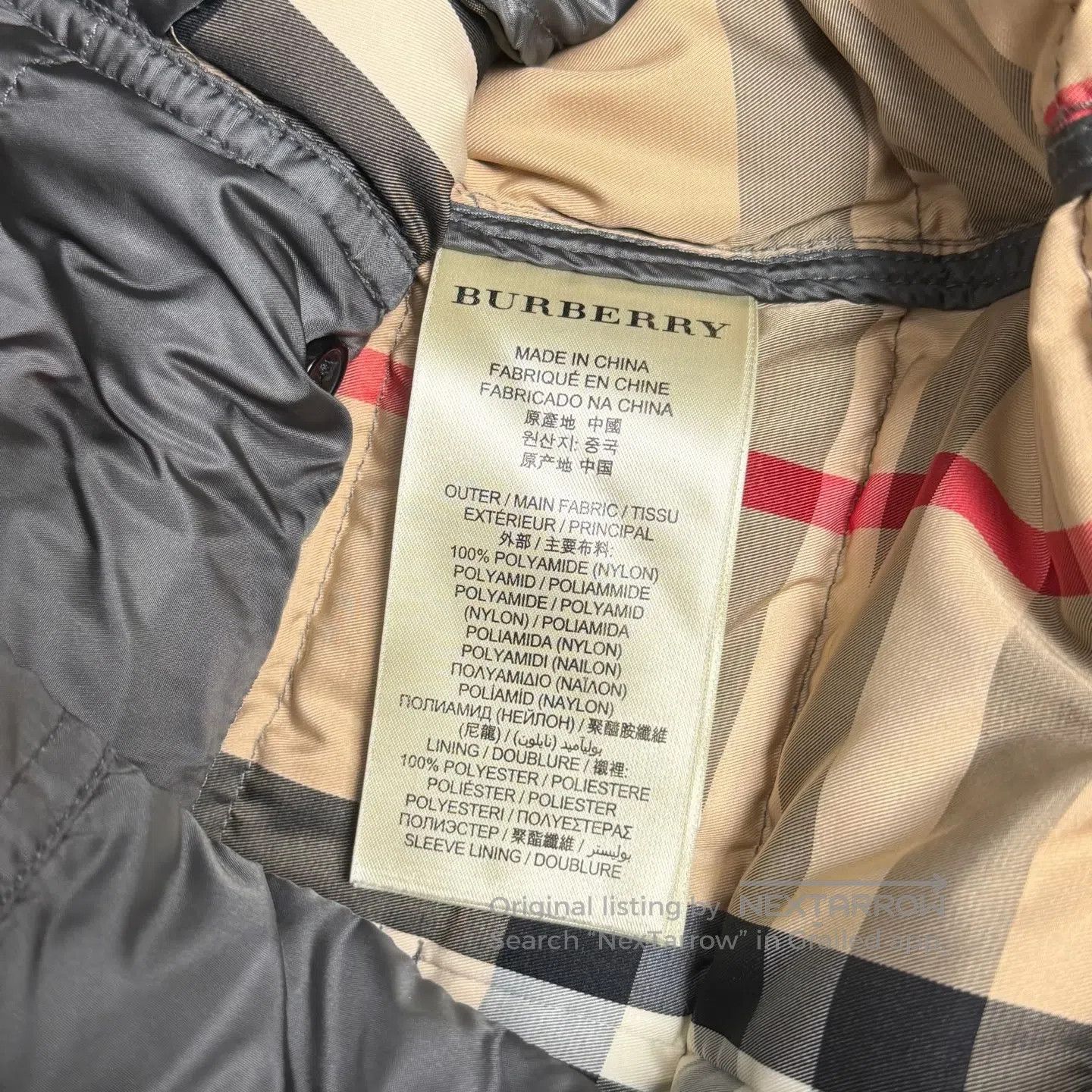 Burberry Burberry Grey Lined Plaid Puffer Jacket| Size XS / US 0-2 / IT 36-38 - 5 Thumbnail