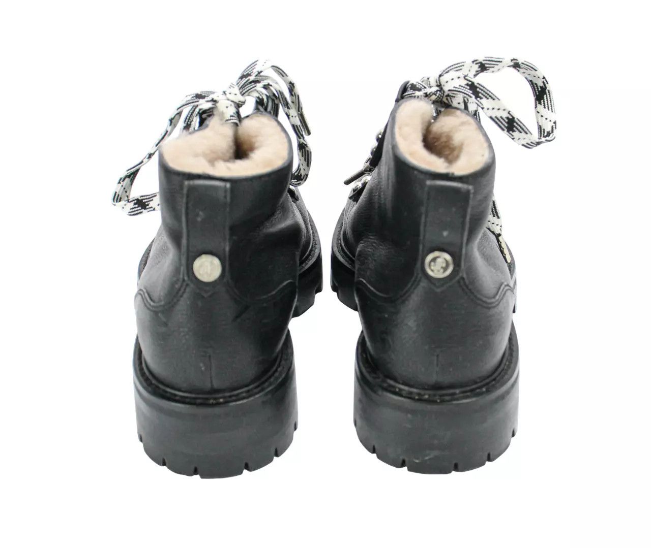 Jimmy Choo JIMMY CHOO Women's EU 37 Shearling Style Ankle Black Boots Size US 7 / IT 37 - 5 Thumbnail