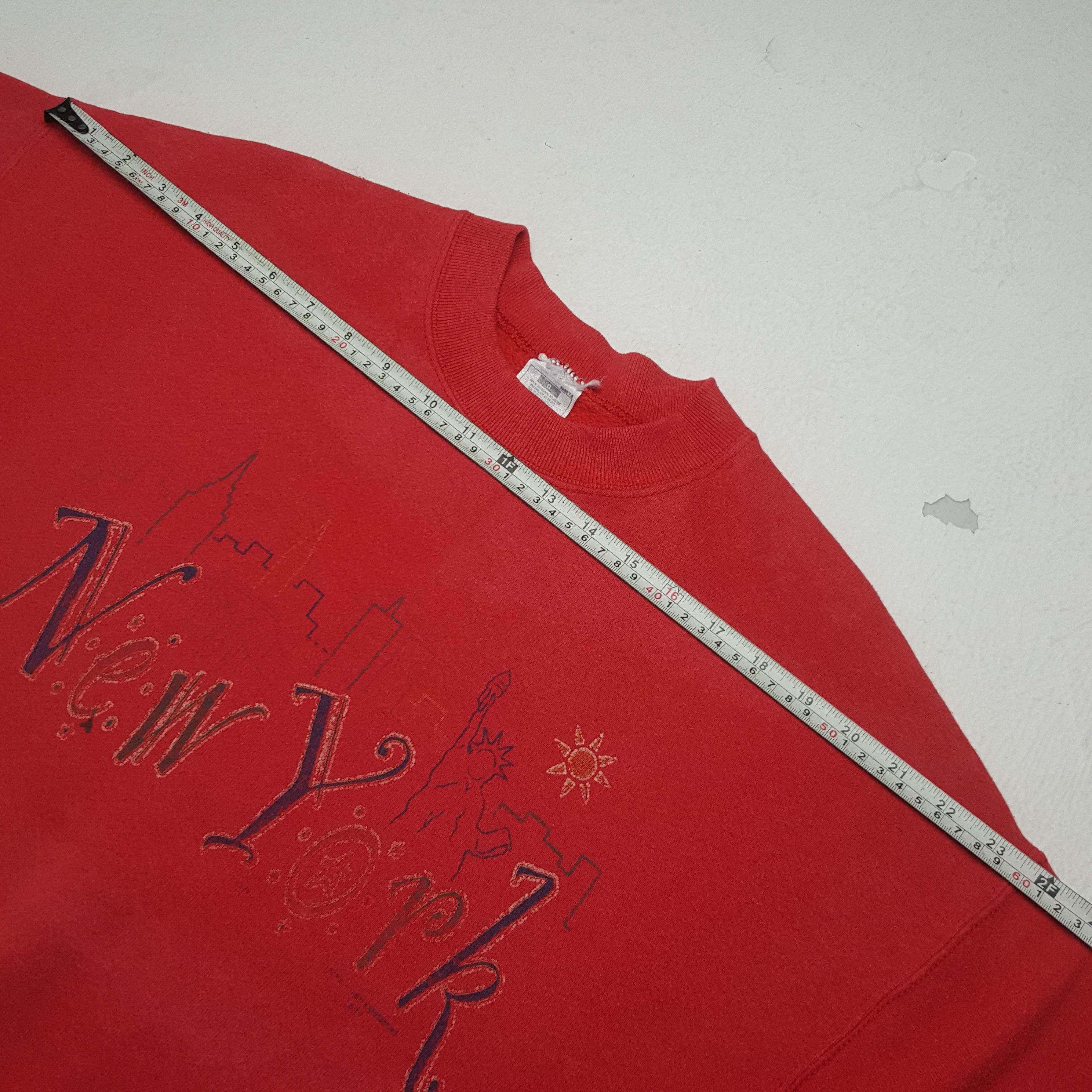 Vintage Vintage New York Fashion Sweatshirt Size US L / EU 52-54 / 3 - 5 Thumbnail