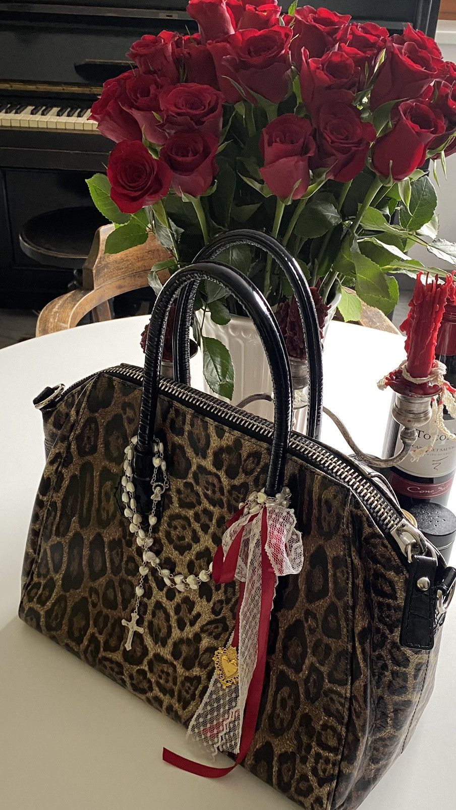 Vintage Leopard vintage tote bag Size ONE SIZE - 5 Thumbnail