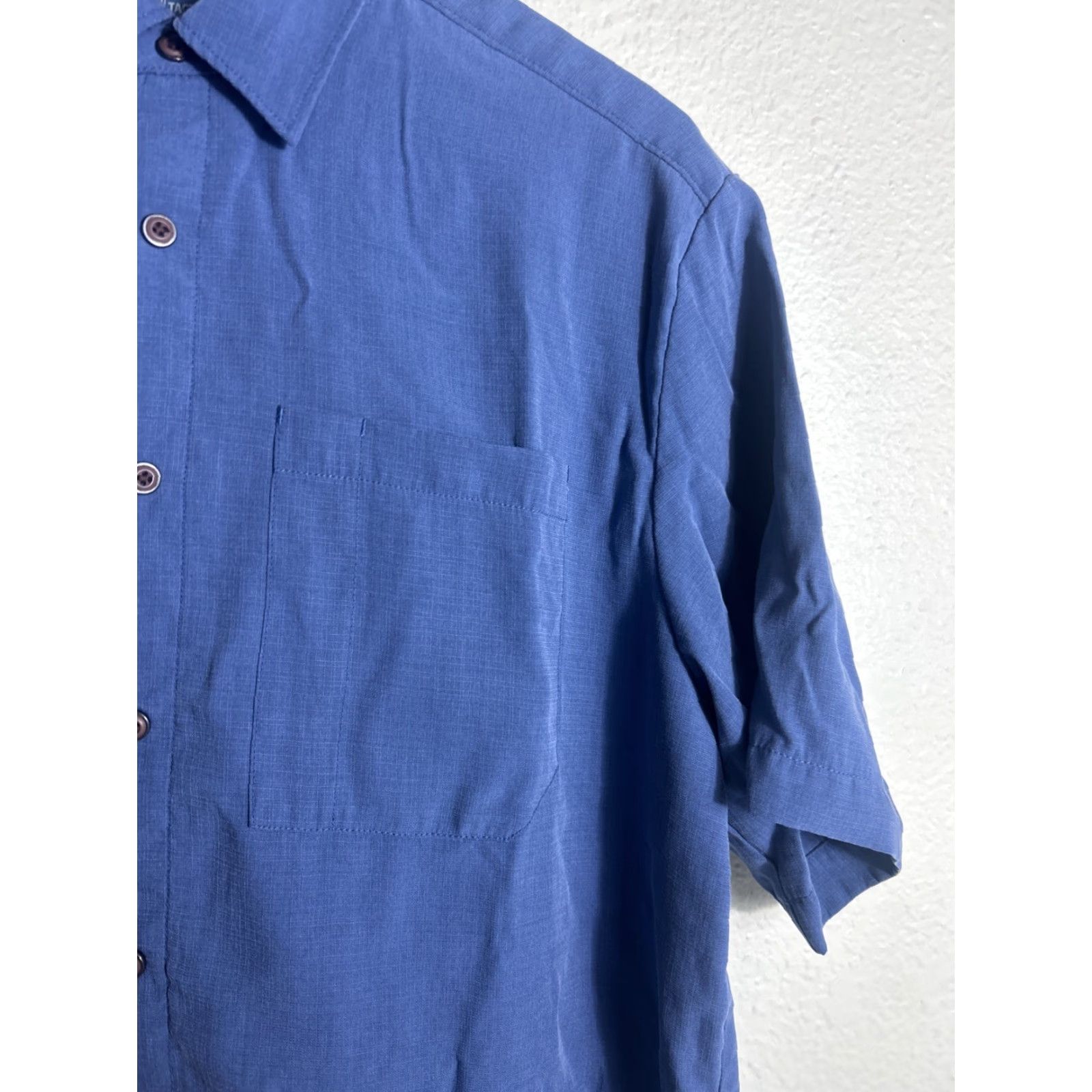 Vintage 511 Tactical Mens M Short Sleeve Button-Up Shirt Blue Modal Snap Button Shirt Size US M / EU 48-50 / 2 - 4 Thumbnail