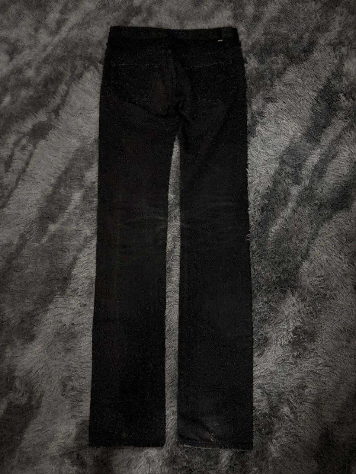 Dior dior homme AW06 satin cummerbund denim “These Grey Days” Size US 26 / EU 42 - 2 Thumbnail