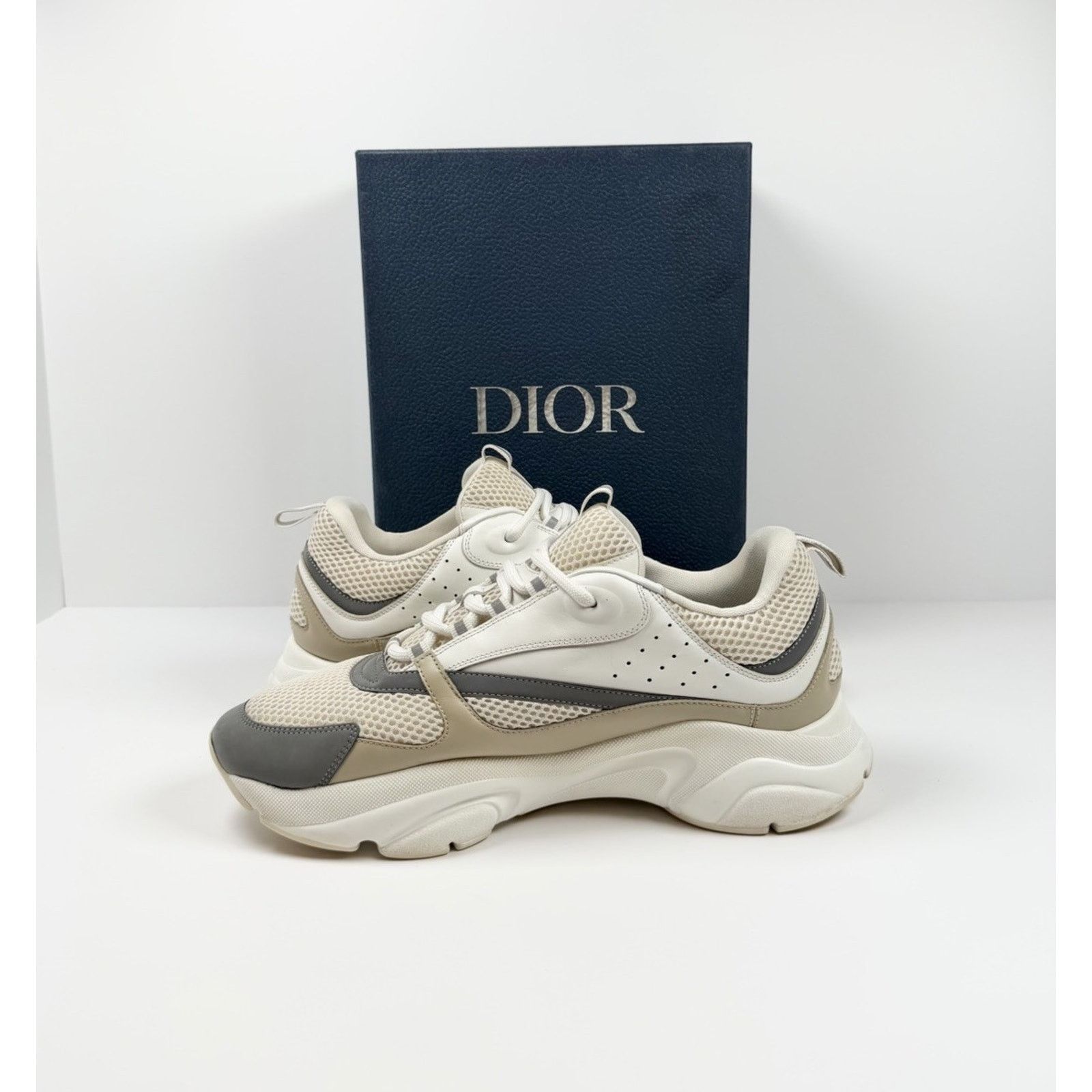 Dior Size 46EU/13US- Dior B22 Cream Beige White Trainers Size US 13 / EU 46 - 6 Thumbnail