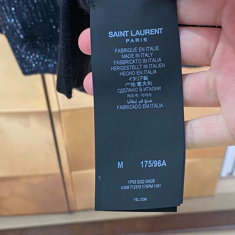 Saint Laurent Paris Saint Laurent Paris Gold thread blended cardigan jacket-250 Size US M / EU 48-50 / 2 - 4 Thumbnail