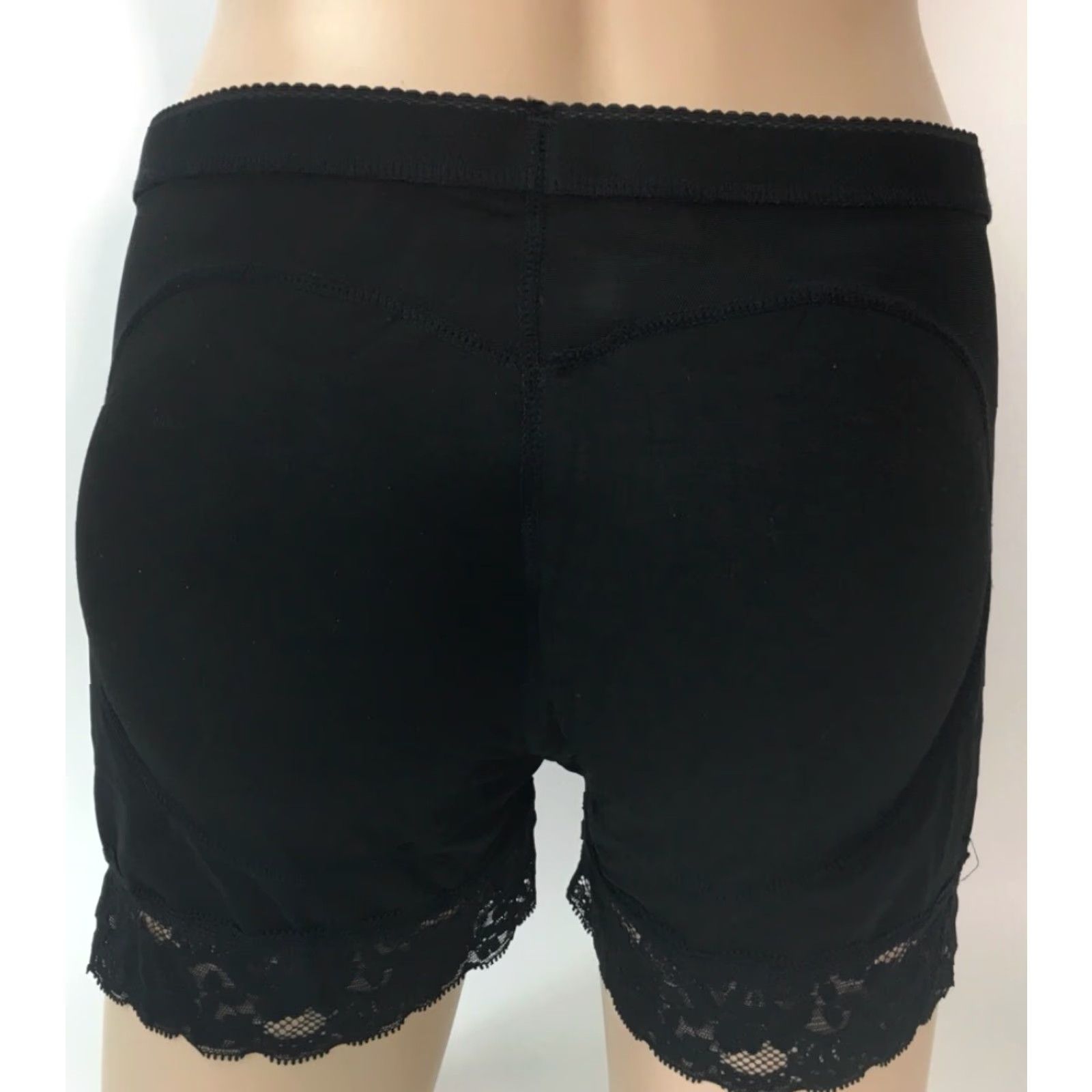 Vintage Slimbelle Seamless Butt Lifter Shapewear Women's L Black Padded Lace Panties Size 36" / US 14 / IT 50 - 2 Thumbnail