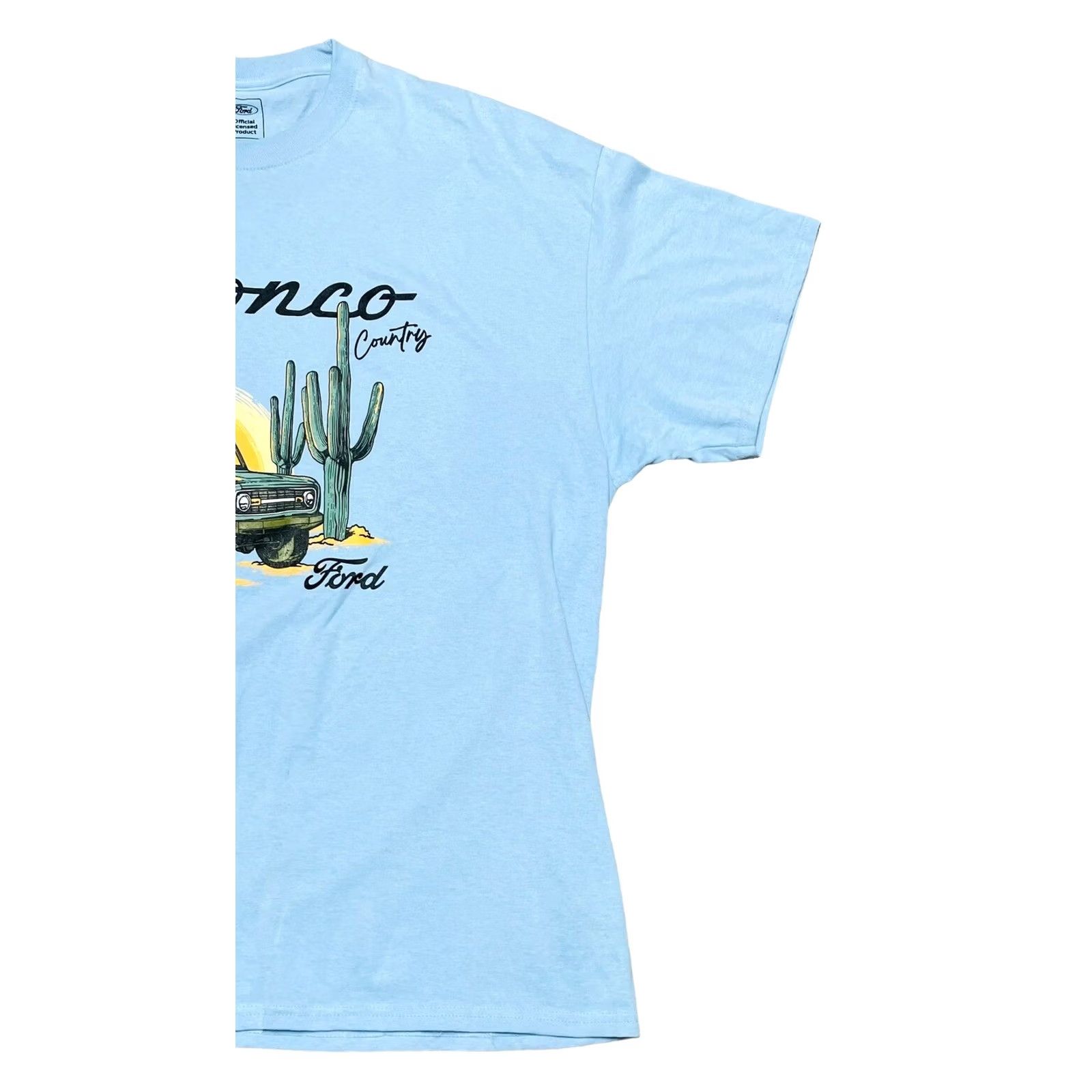 Ford VINTAGE Ford Bronco Country Short Sleeve Graphic Tee Shirt Mens 2XL Blue Cotton T-Shirt Cars Transportation Cowboys Size US XXL / EU 58 / 5 - 3 Thumbnail