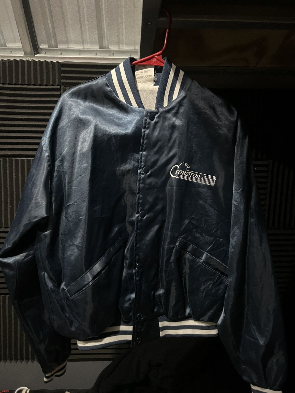 Other Satin Blue Bomber Jacket Size US M / EU 48-50 / 2 - 1 Thumbnail