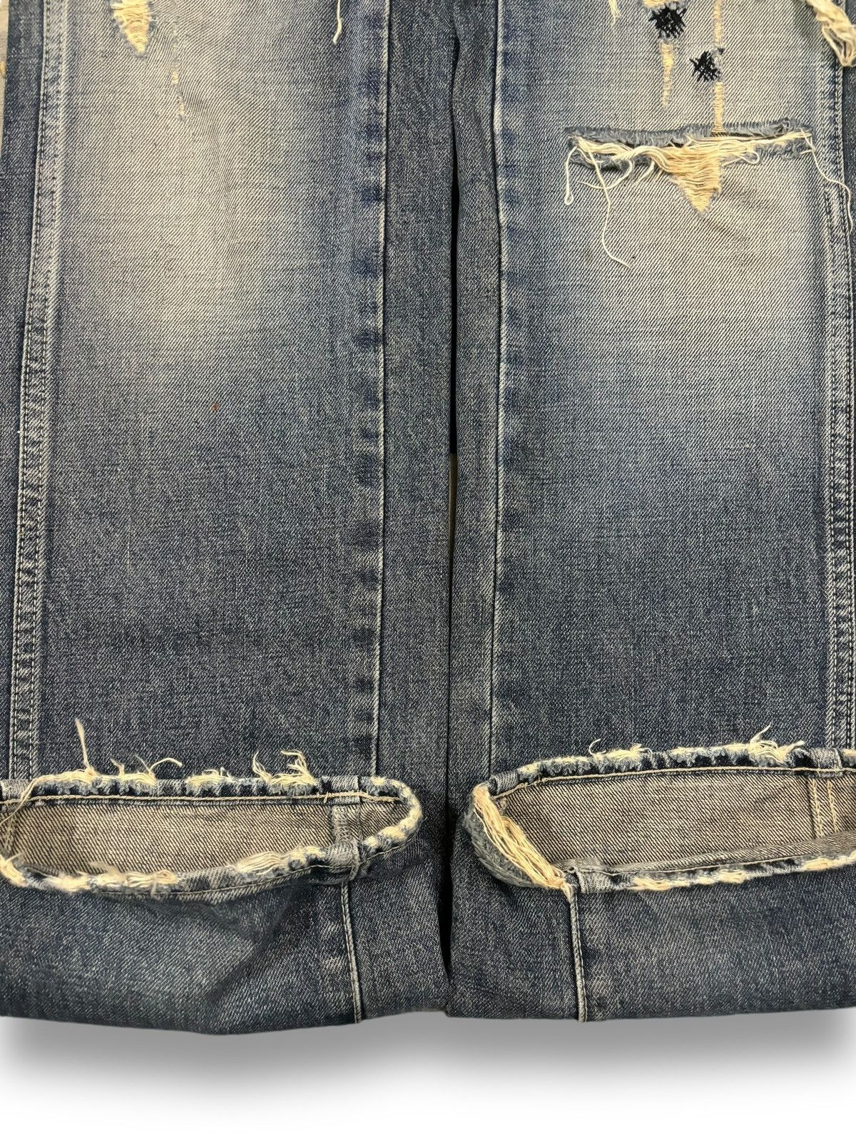 Hysteric Glamour Vintage Japanese Brand Bartack Studded Distressed Punk Jeans Size US 32 / EU 48 - 10 Thumbnail