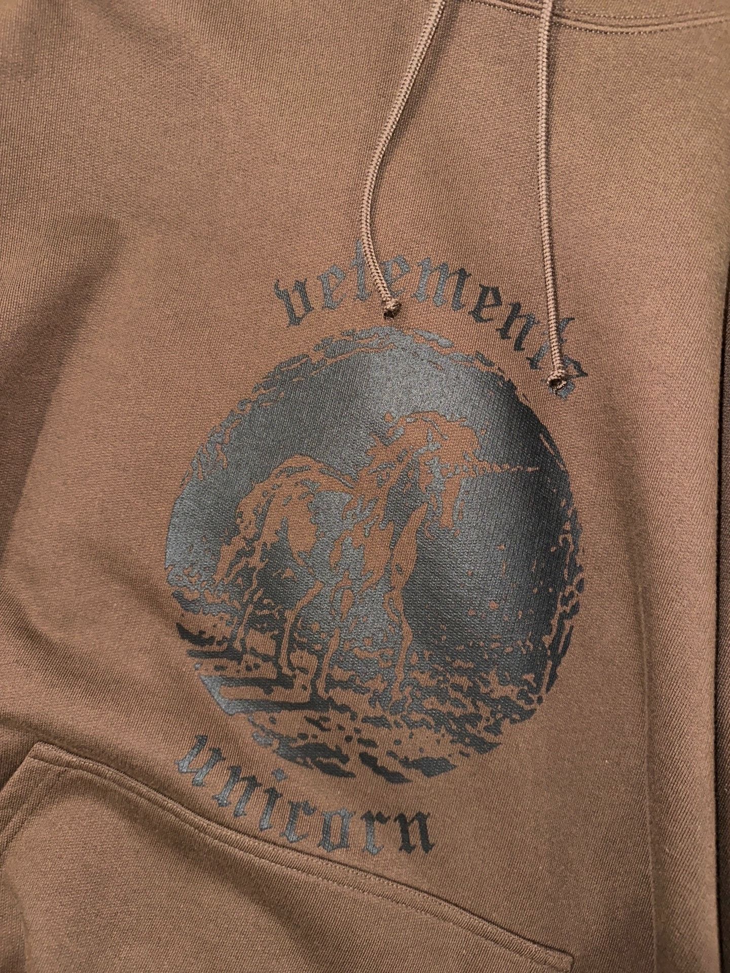 Vetements Vetements Unicorn Brown Hoodie 2501-Nextarrow Size US XS / EU 42 / 0 - 3 Thumbnail