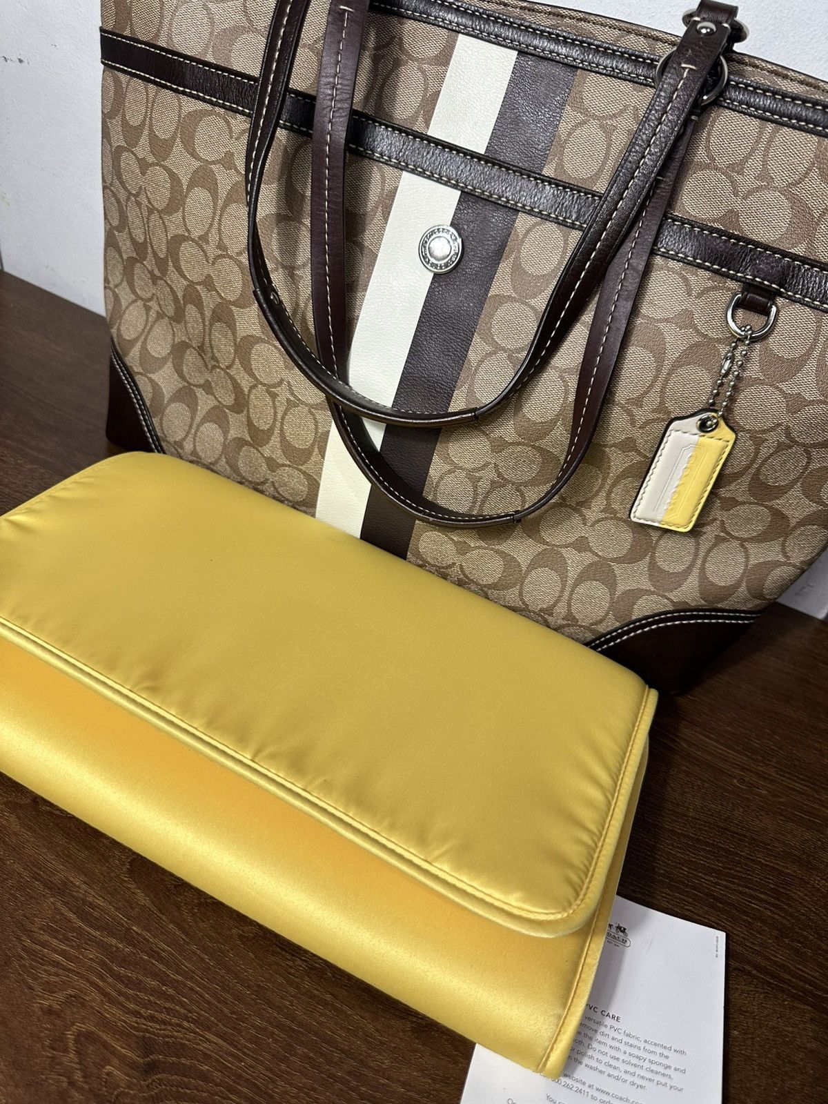 Coach Authentic Coach Heritage Stripe Large Tote bag Size ONE SIZE - 11 Thumbnail