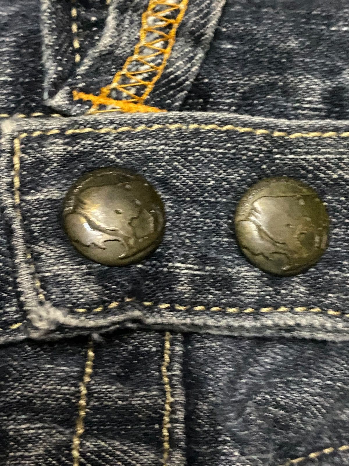 Kapital Rare Authentic Root Three Style Baggy Jeans Buckle Back Size US 33 - 12 Thumbnail