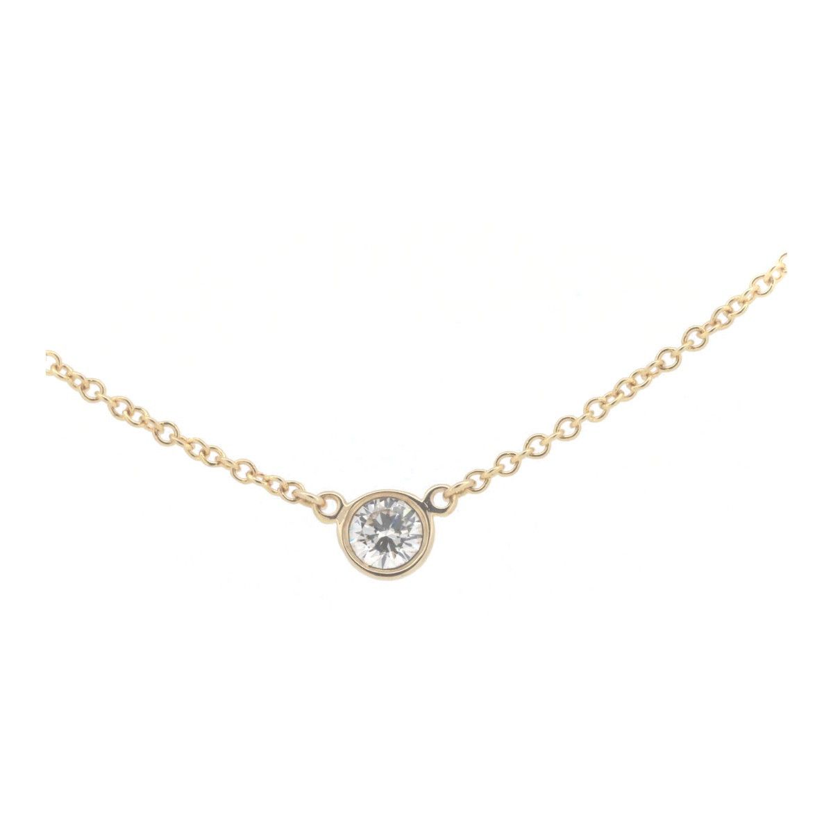Tiffany & Co. Tiffany & Co. Tiffany & Co. 18K Yellow Gold Diamond by the Yard Necklace Crocodile skin Necklace DUTY FREE for USA Size ONE SIZE - 1 Thumbnail