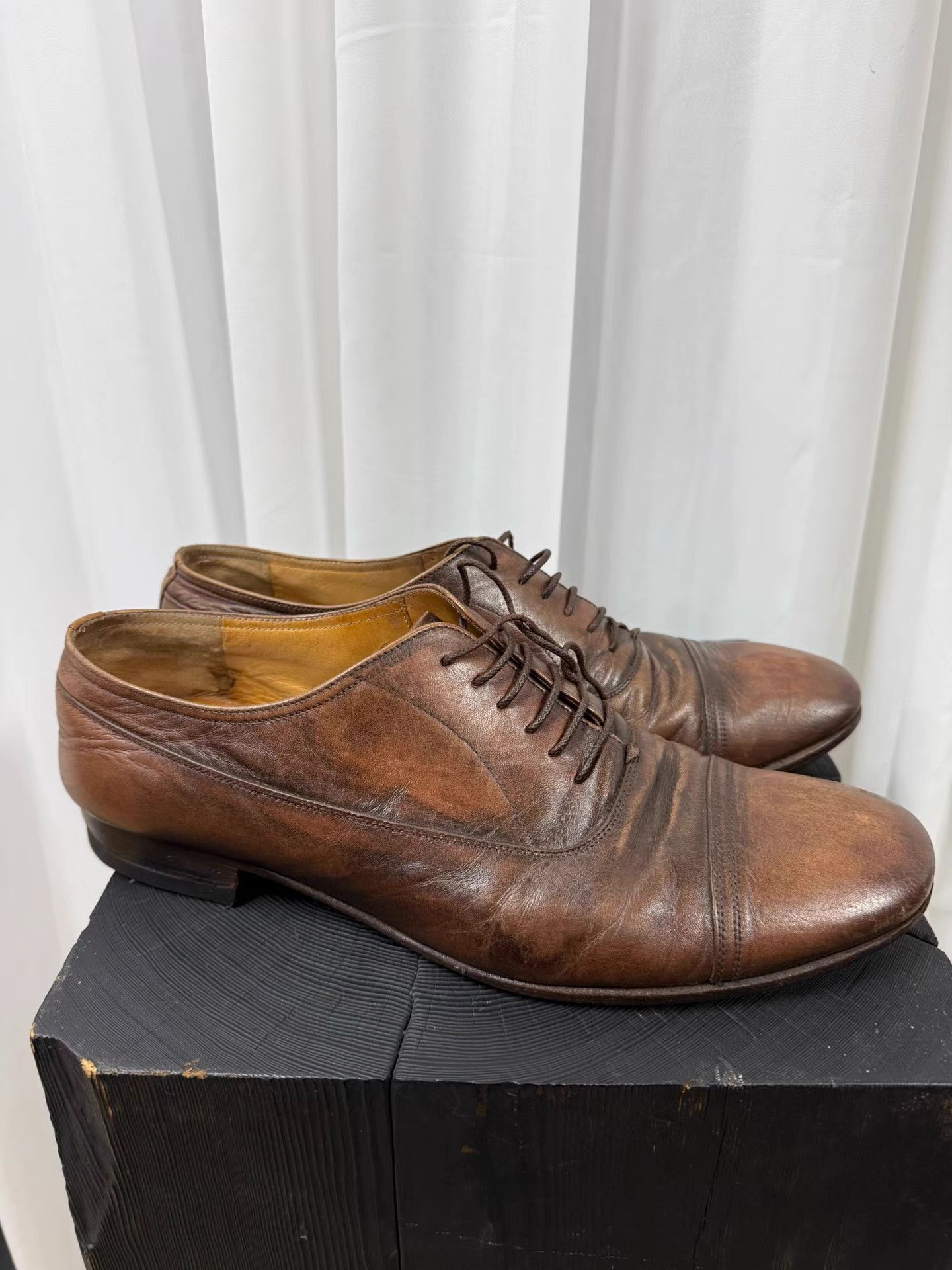 Maison Margiela Maison Margiela Burnished Derby Shoes K20 Size US 10 / EU 43 - 1 Thumbnail
