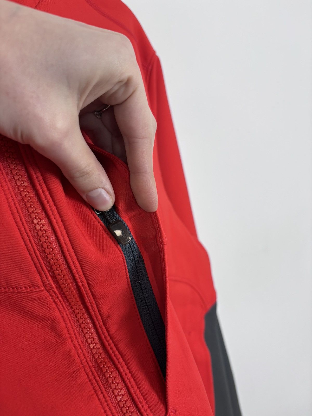 Nike ACG Nike ACG Men’s Soft Shell Jacket Fleece Lined Red/Grey Size US L / EU 52-54 / 3 - 7 Thumbnail