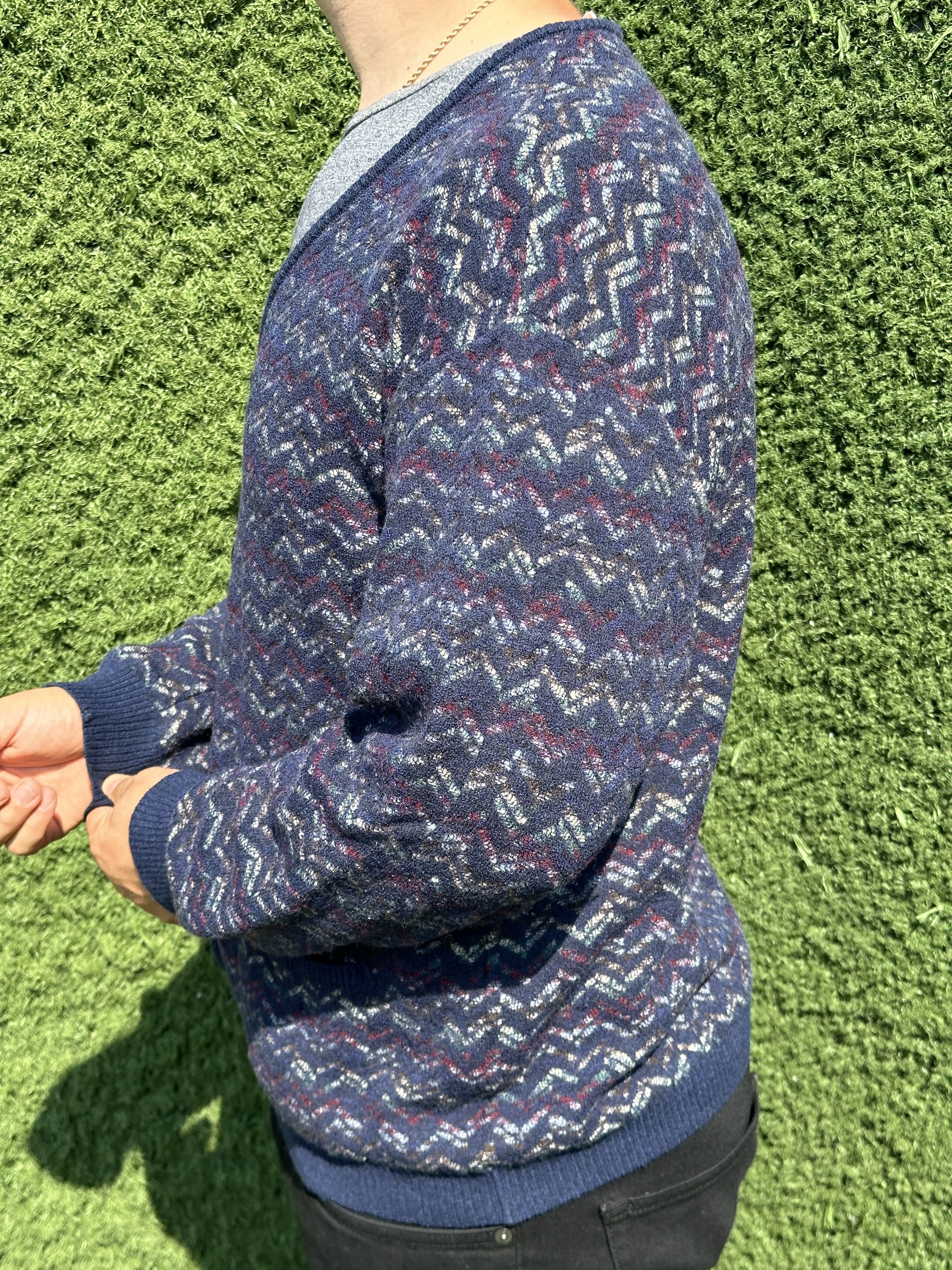 Missoni Missoni Sport Cardigan 3D Knit Retro Sweater Size 54 Size US L / EU 52-54 / 3 - 9 Thumbnail