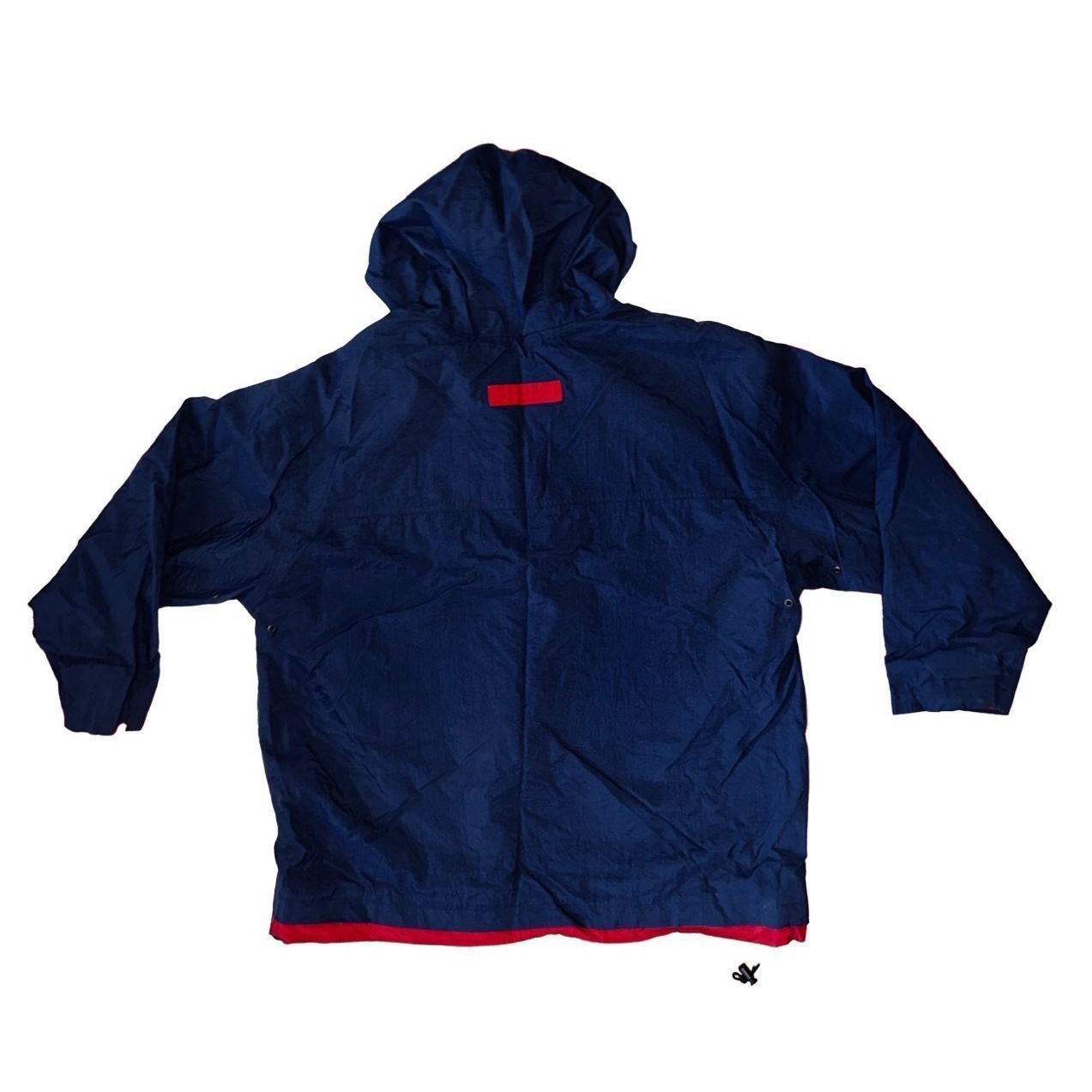 Nike Vintage Nike Blue Hooded Windbreaker Jacket Size M Size US M / EU 48-50 / 2 - 2 Thumbnail