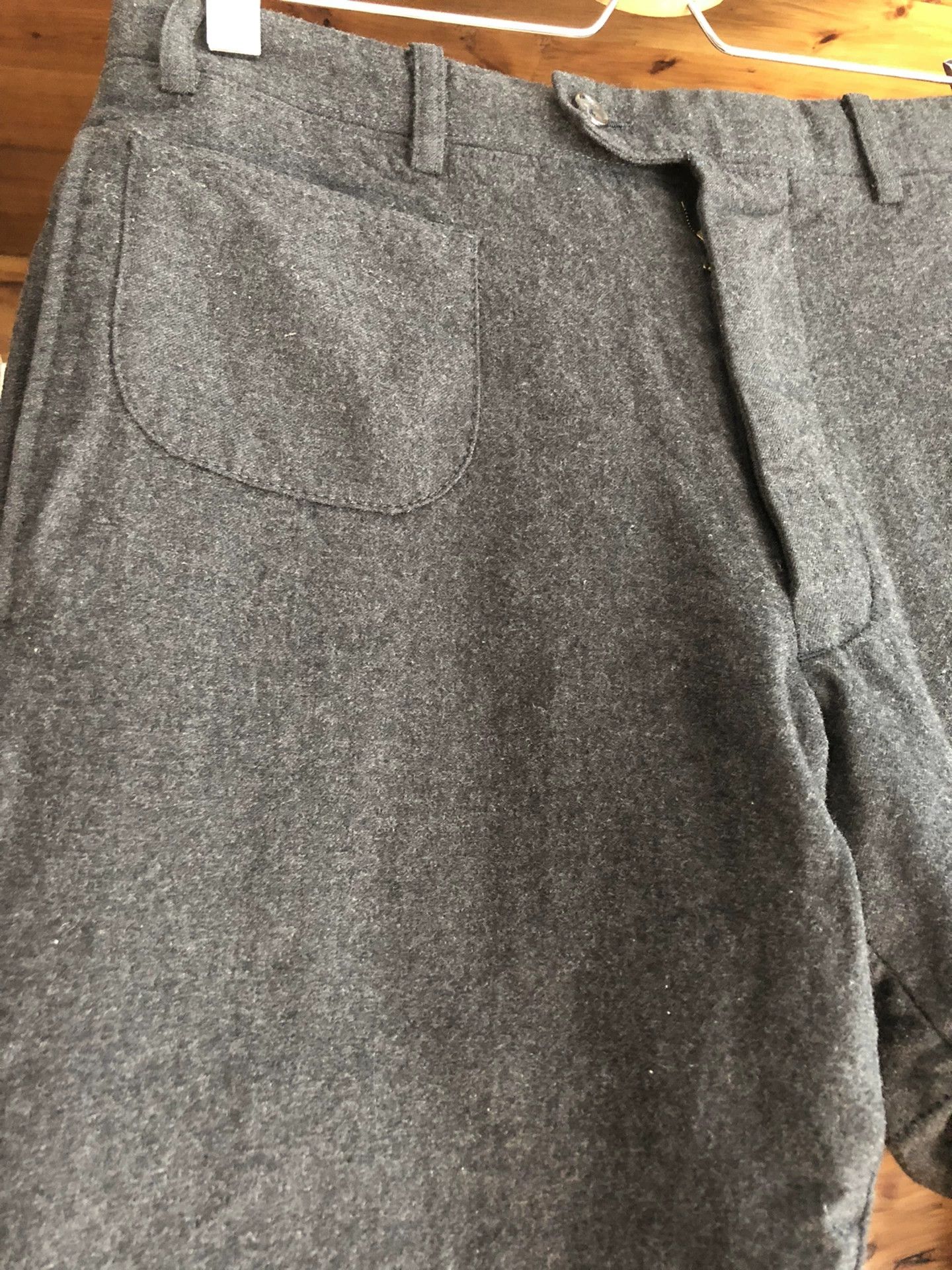 Visvim VISVIM SLACKS 100% Wool Knee Reinforced Cuff Button S Size US 28 / EU 44 - 3 Thumbnail