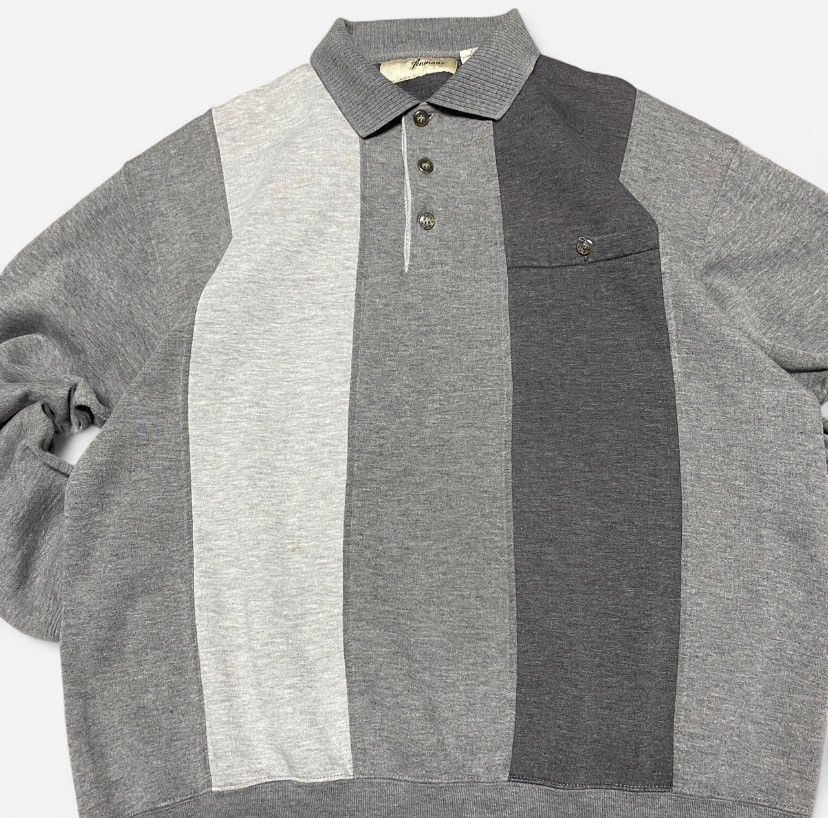 Other Vintage Penmans collarad grey colour block sweatshirt Size US L / EU 52-54 / 3 - 2 Thumbnail