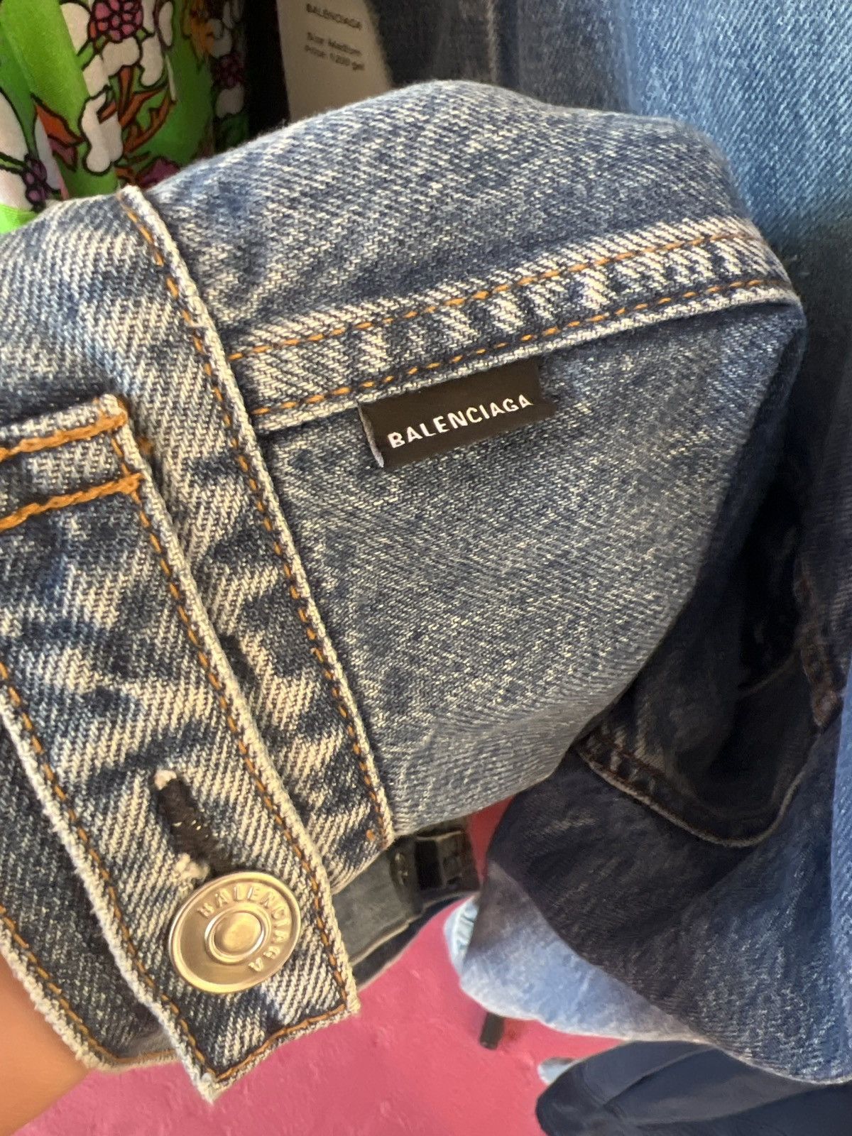 Balenciaga 2018 Balenciaga Archetype Denim Jacket Size US M / EU 48-50 / 2 - 6 Thumbnail