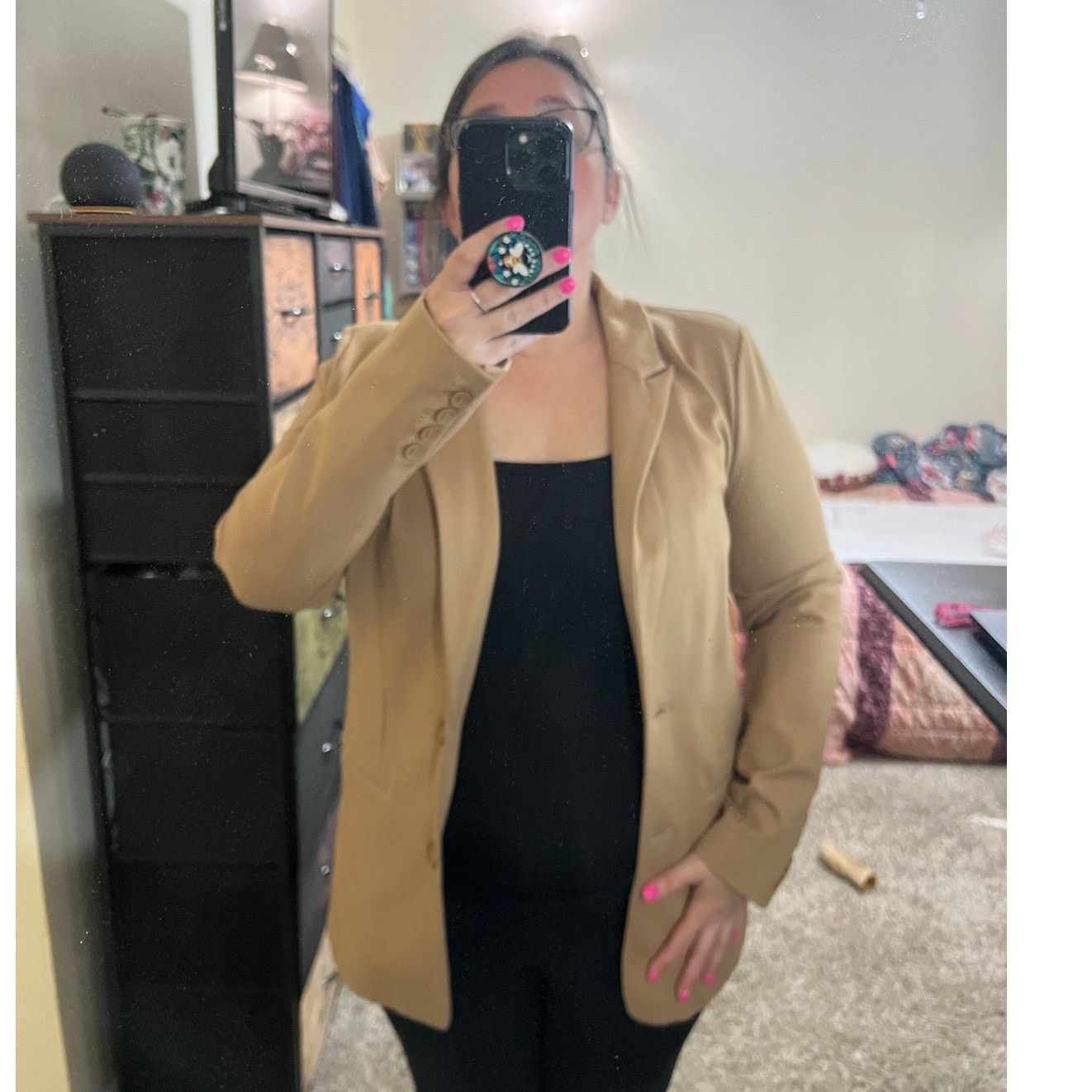 Other Alexis Oversized Button Cuff 2 Pocket Long Sleeve Blazer Size M / US 6-8 / IT 42-44 - 23 Thumbnail
